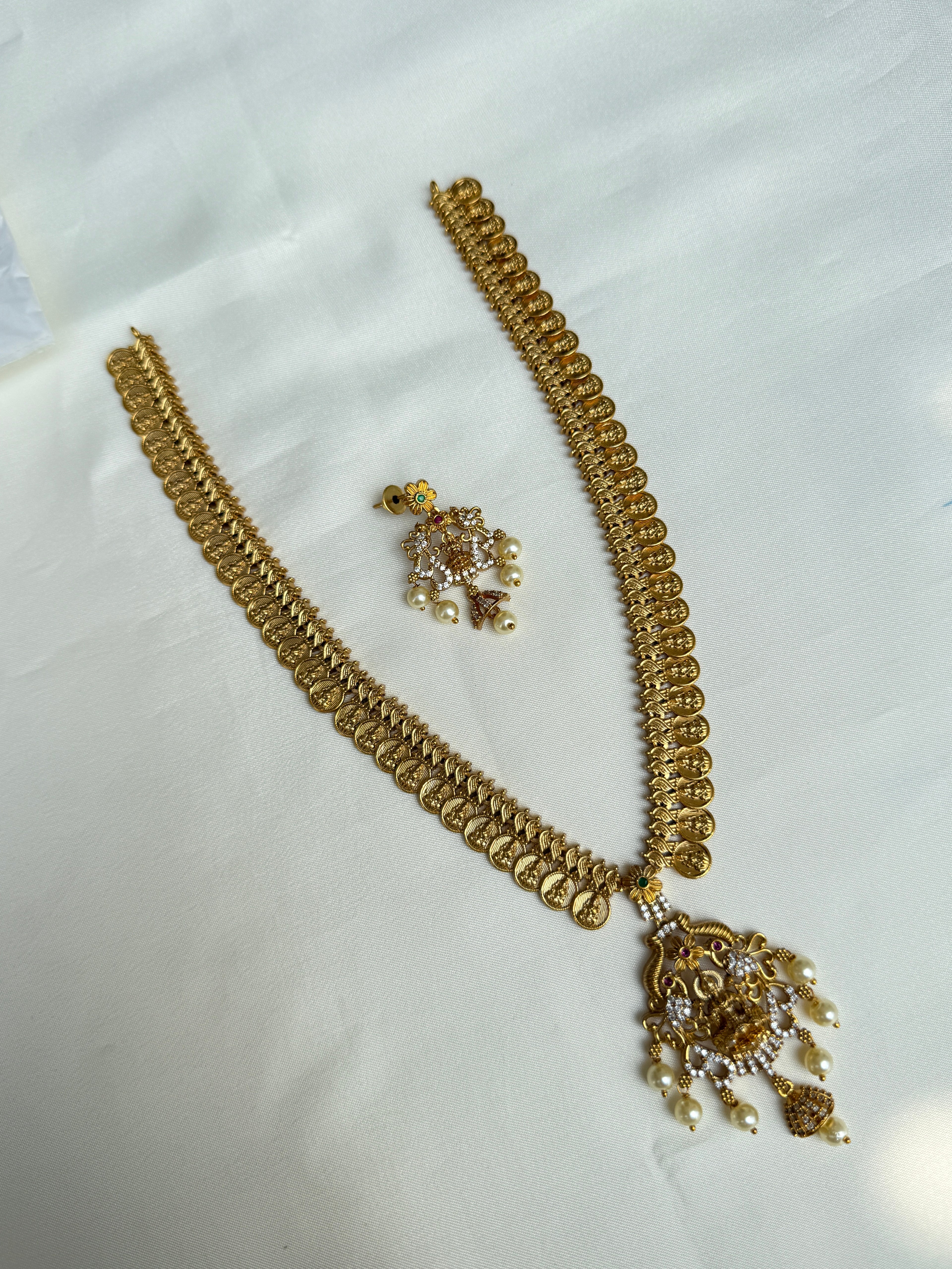 Lh551  lakshmi devi kasulaperu 3/4th haram