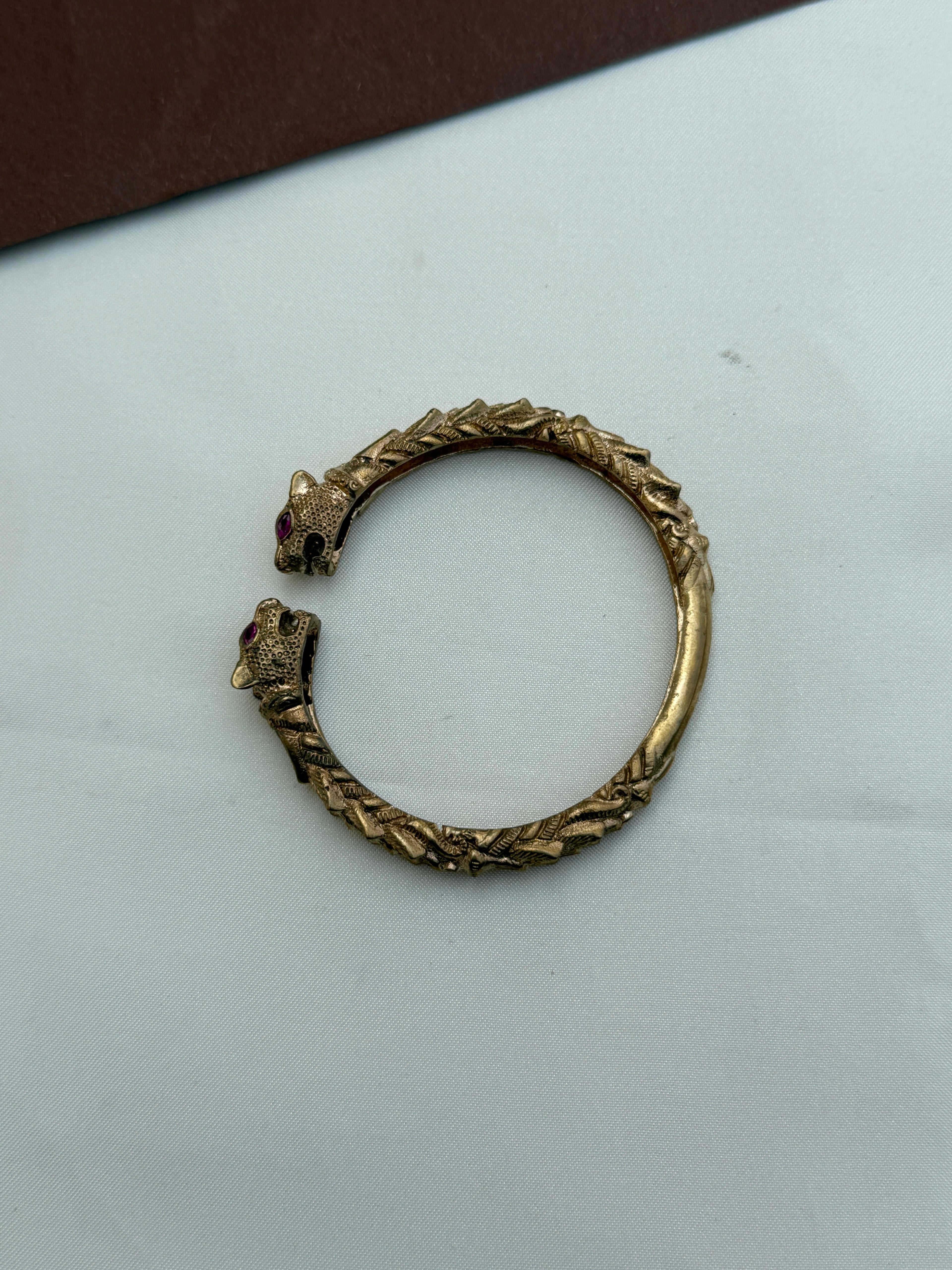 Ph307 panchaloham unpolished adjustable lion kada