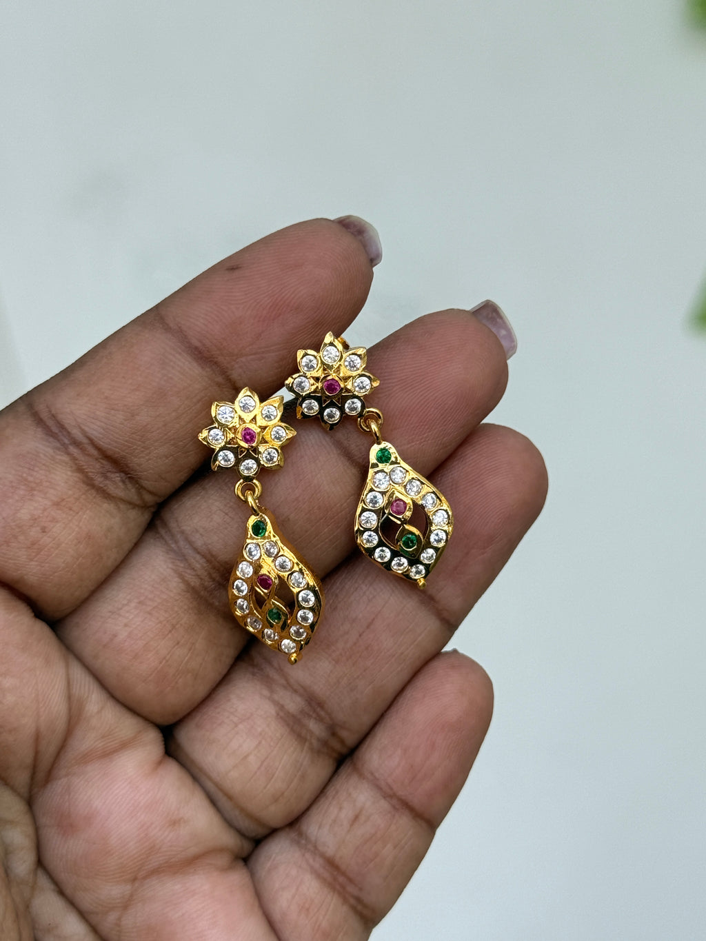 Ph261 panchaloham backscrew earrings