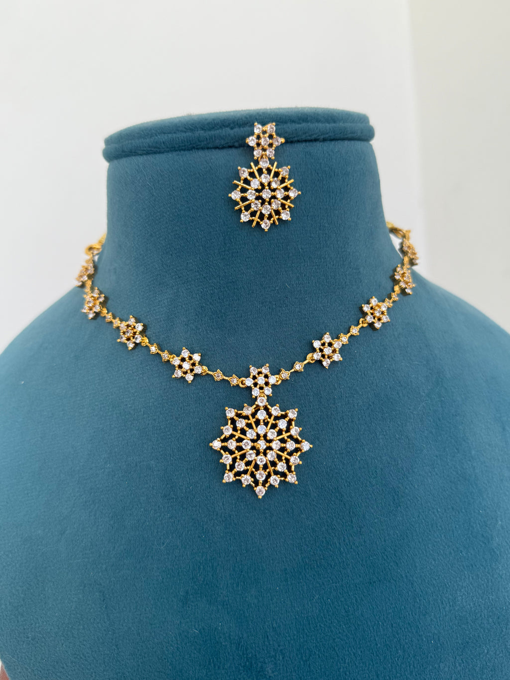 Ns0011 white stone Neckset