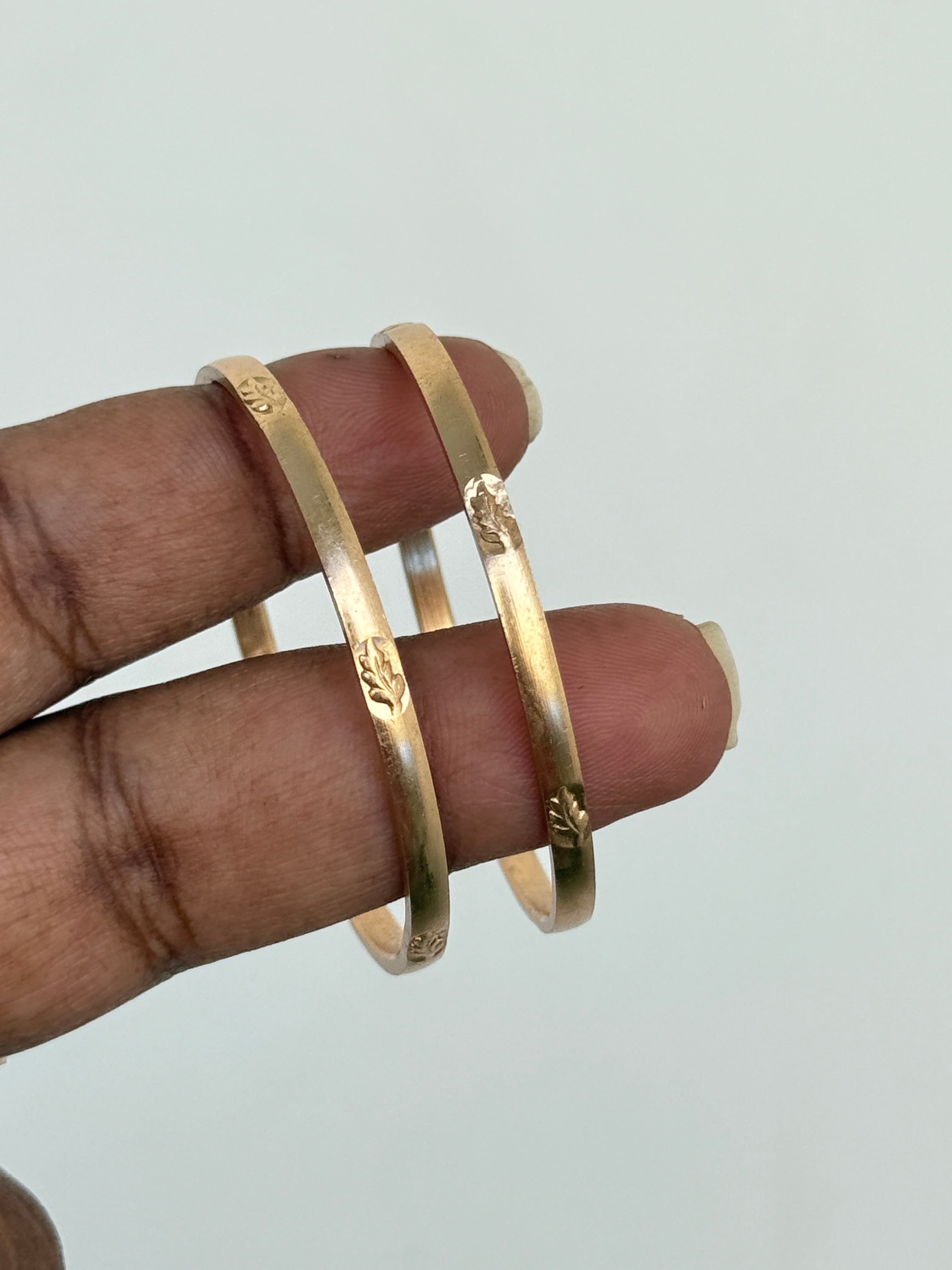 Kd024 panchaloham leaf kids bangles