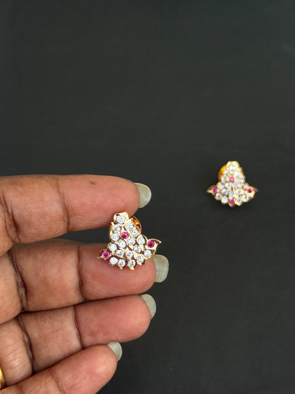 Ph013 panchaloham back screw earrings
