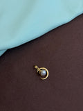 AL035 anti tarnish moon shape charm ( pendent)