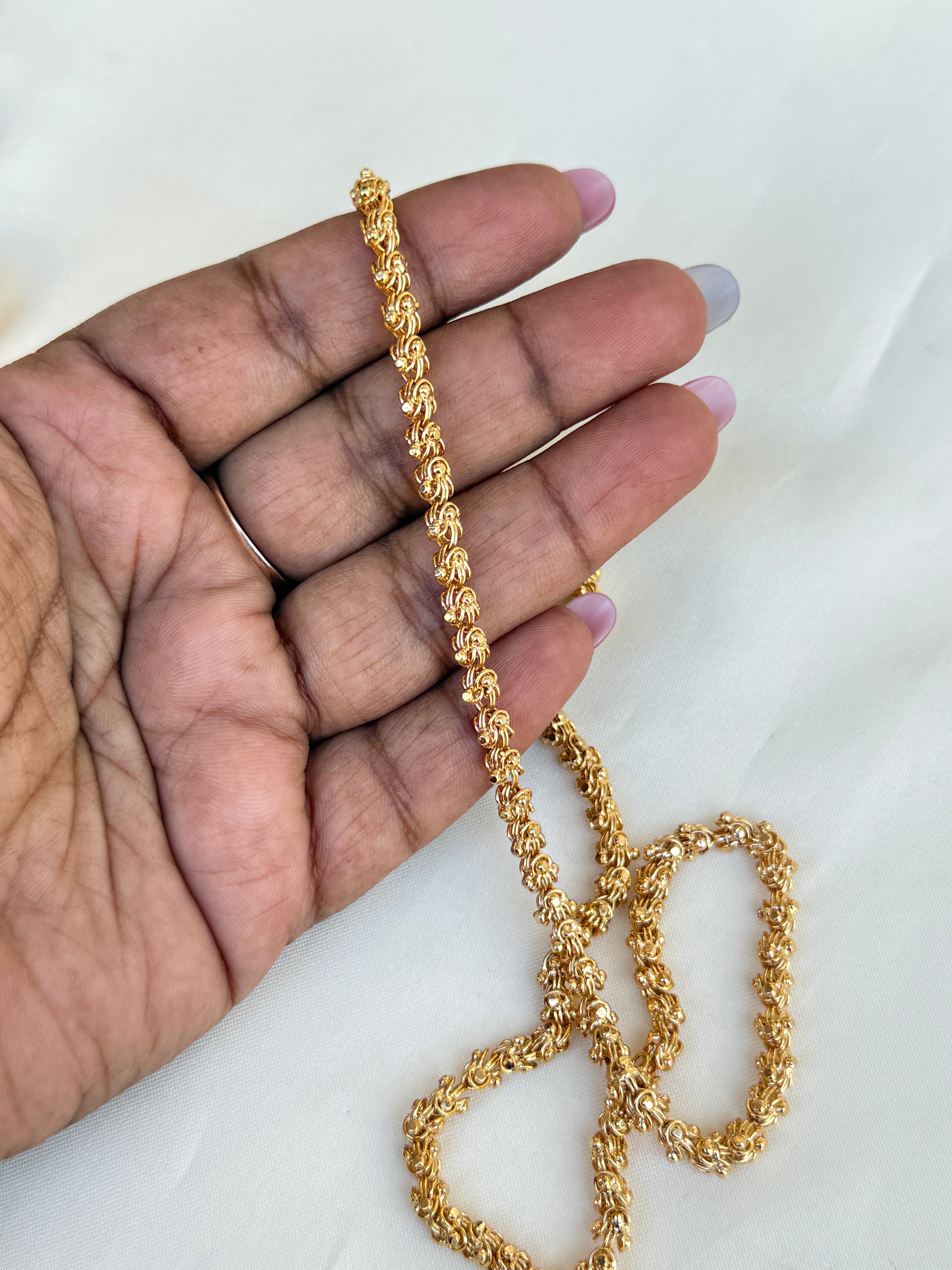 Tc023 24inches panchaloham chain for men's and can use as thali chain for women mangalsutra