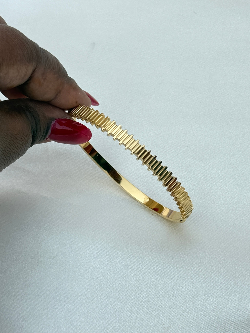 Ab082 anti tarnish openable plain kada bracelet