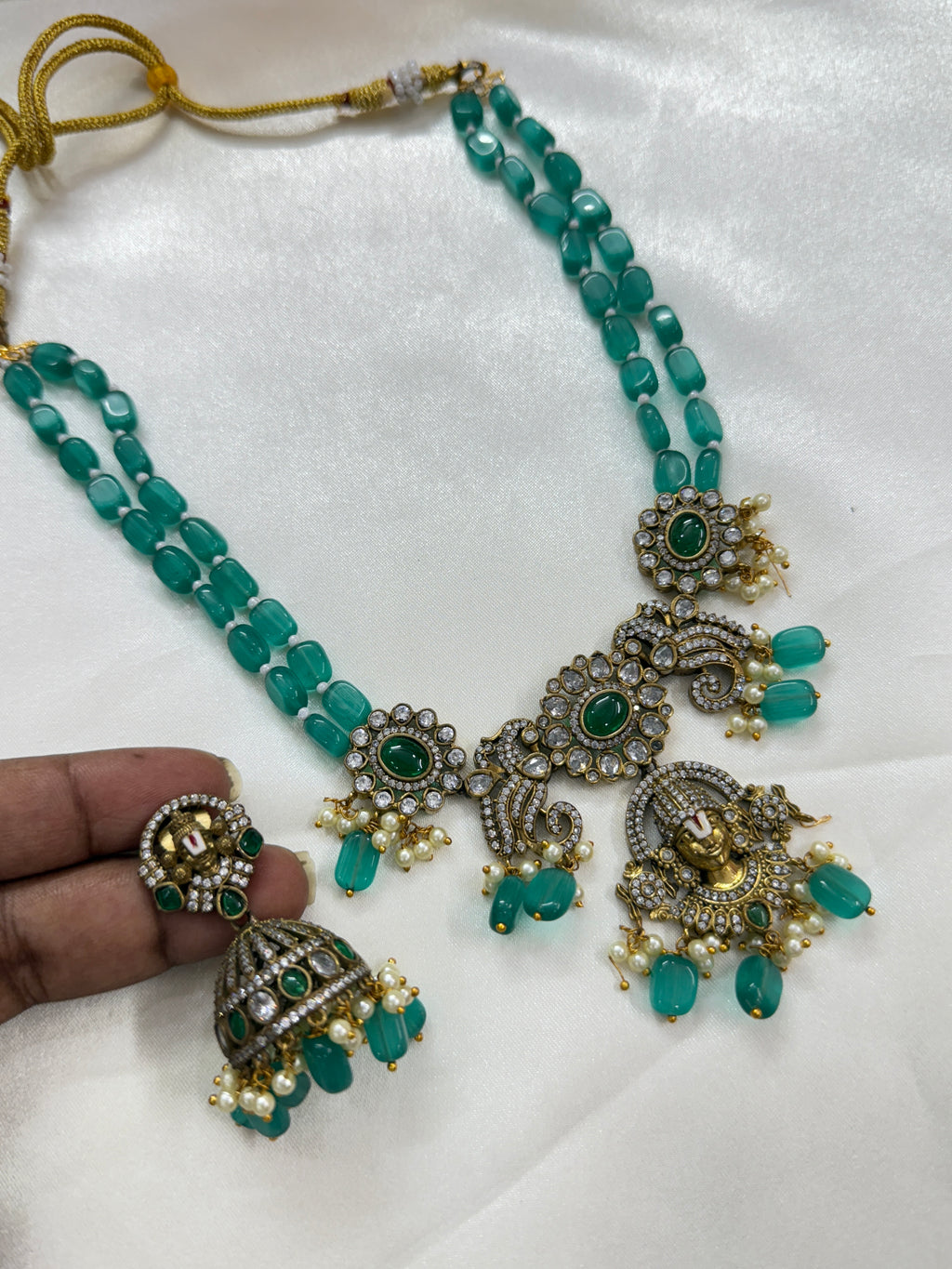 Bb2029 lord venkateswara Victorian beads chain