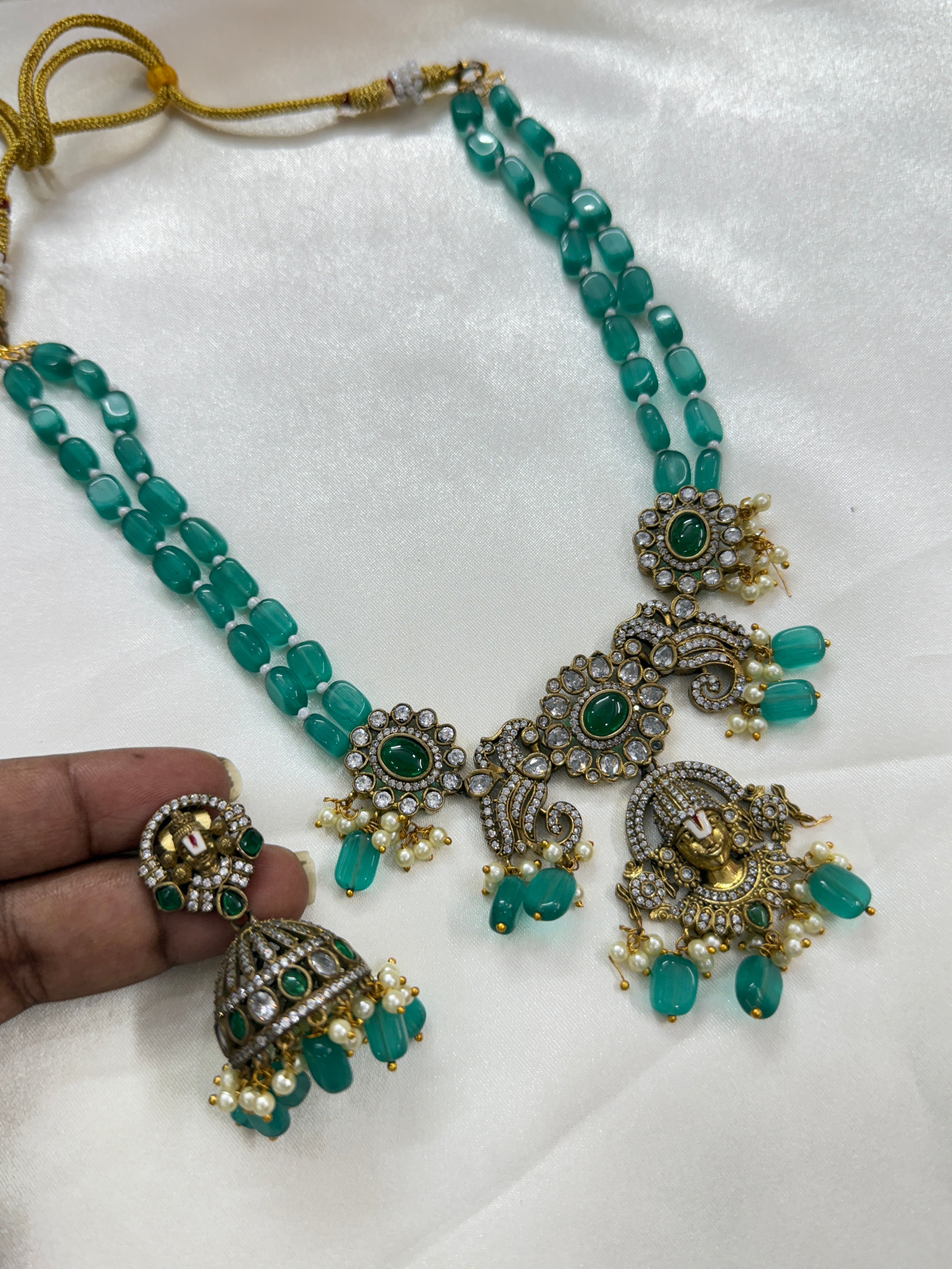 Bb2029 lord venkateswara Victorian beads chain