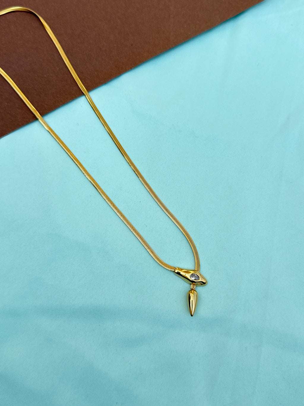 Dc078 anti tarnish snake 18inches adjustable daily wear chain