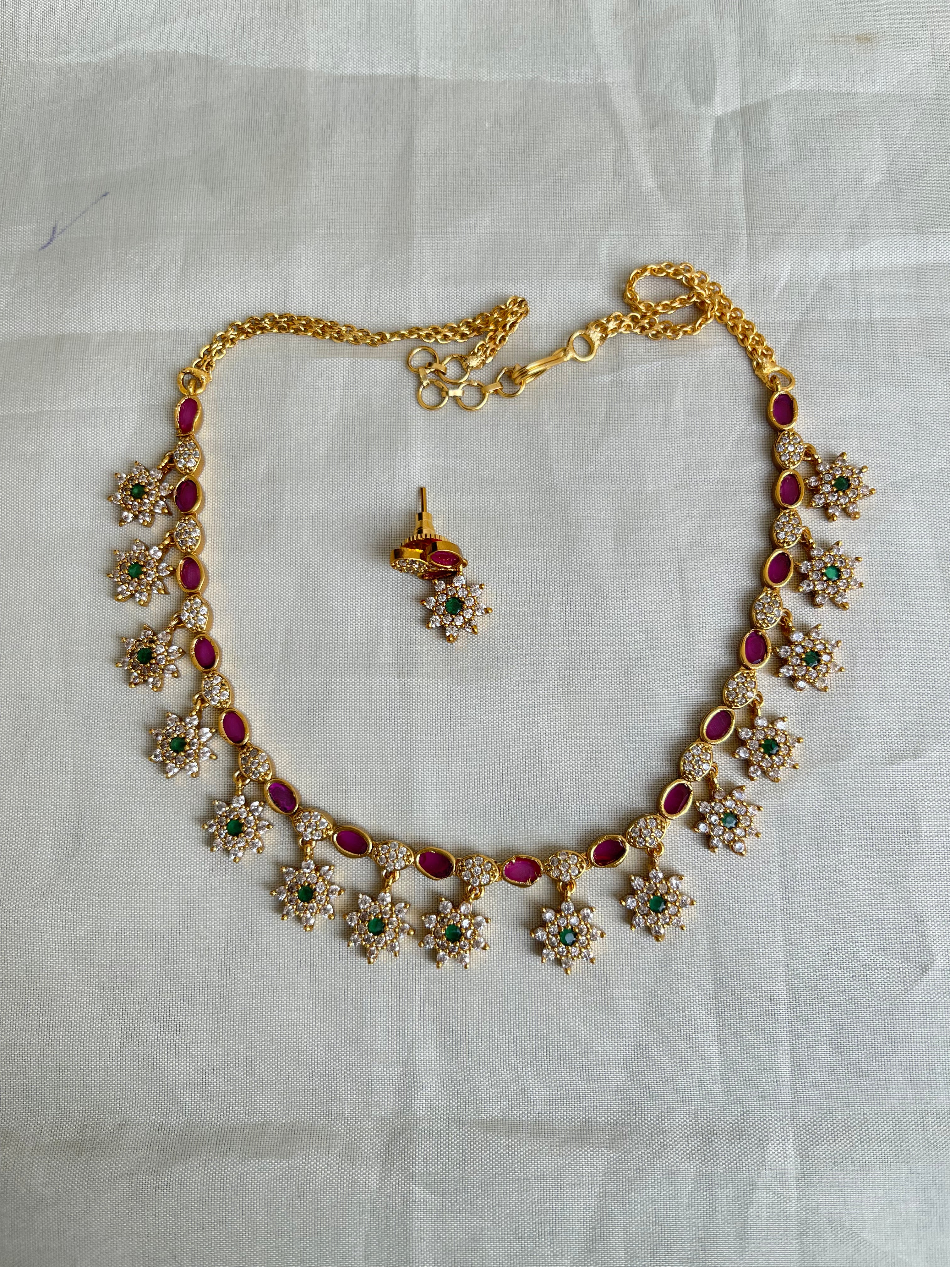 Cute size multi neckset