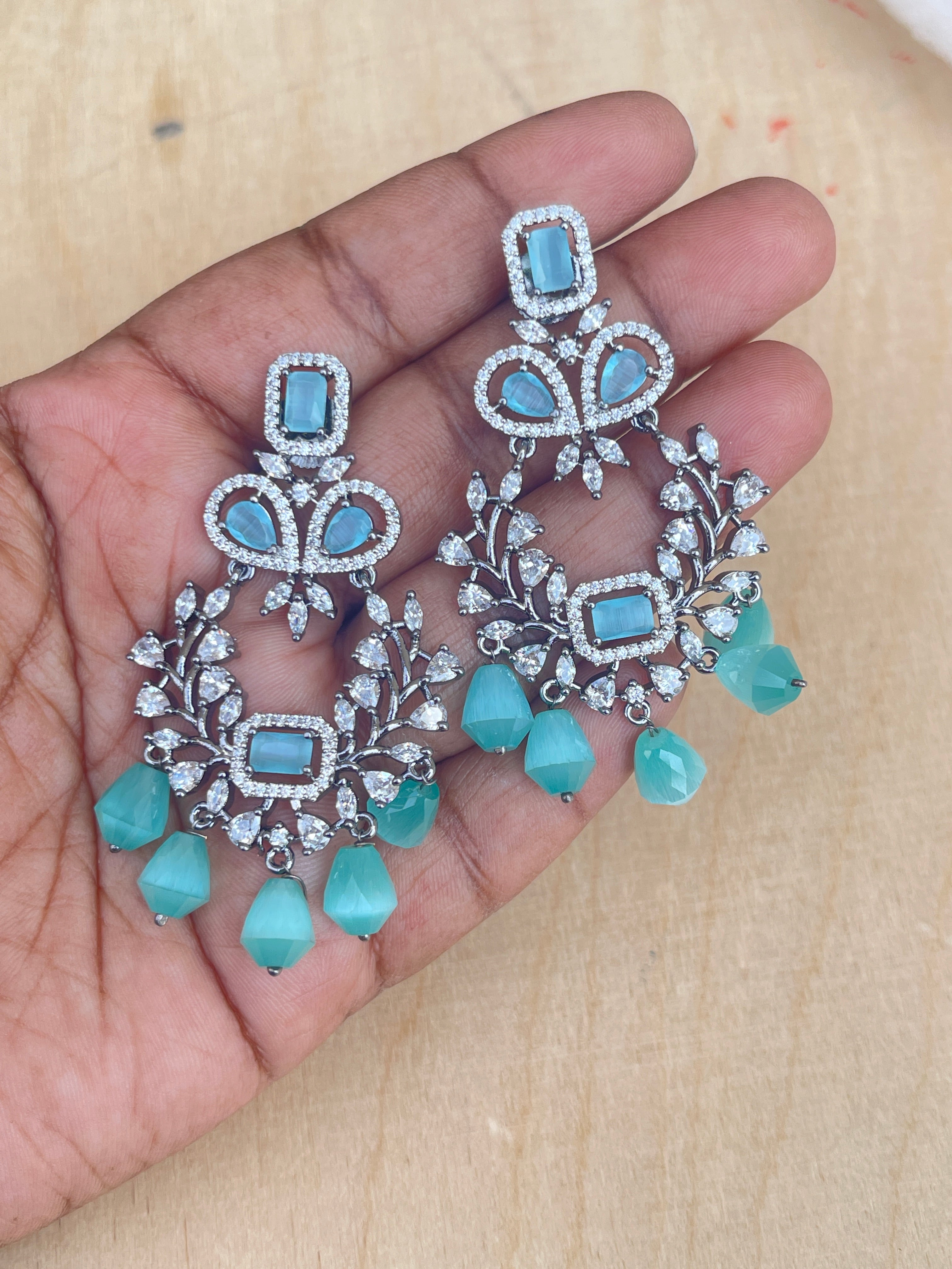 Zircon Western pastel earrings