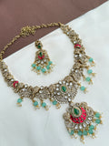 Ns341 victorian jadau Kundan  neckset