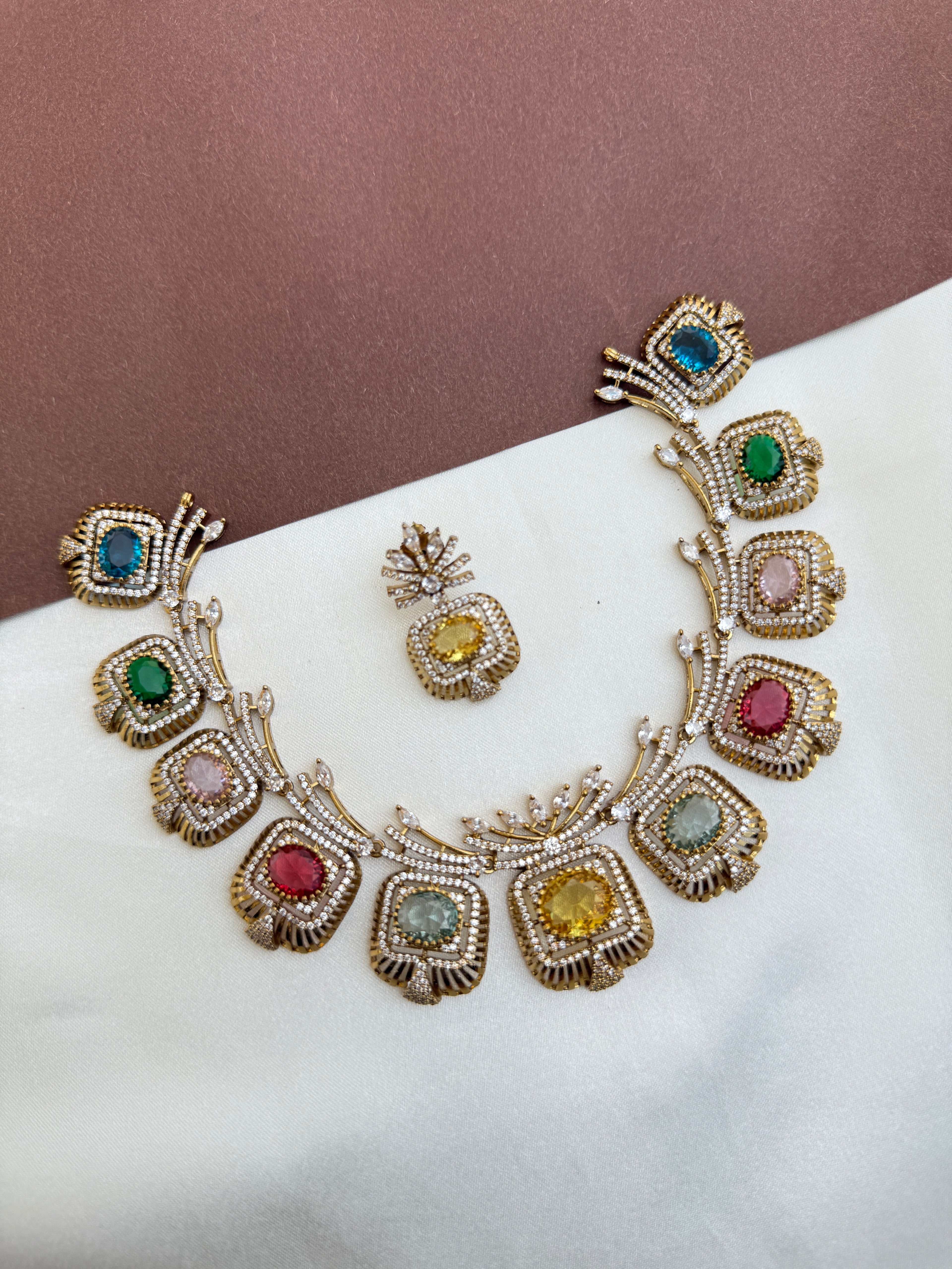 Ns367 navarathan Neckset
