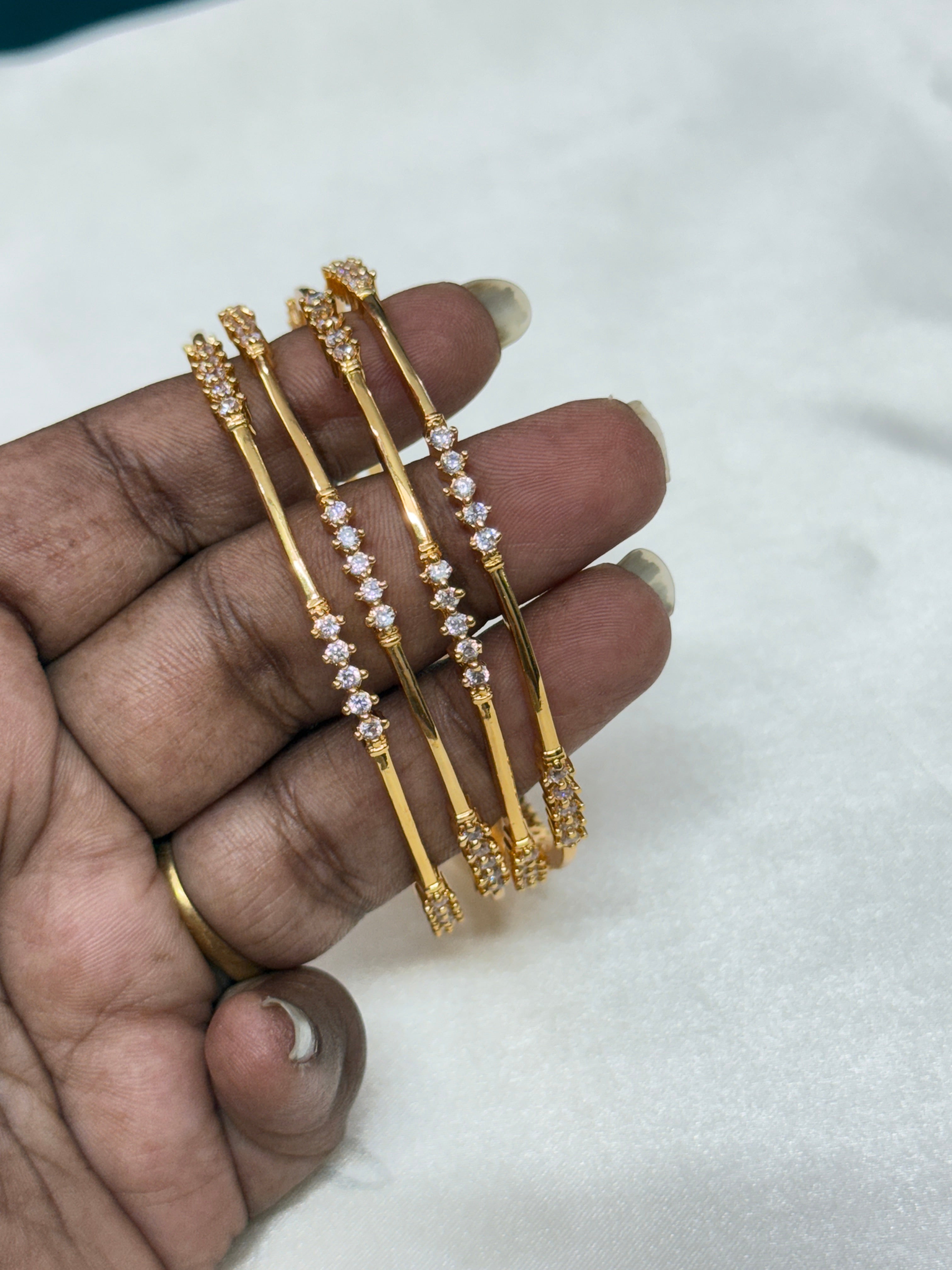 Sb115 slim diamond replica bangles