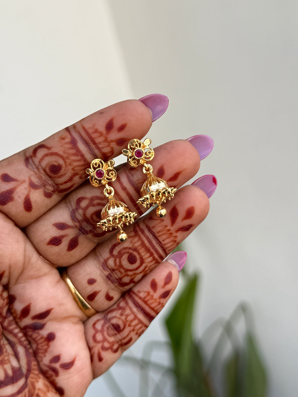 Ph347 panchaloham butta earrings suits for kids and adults