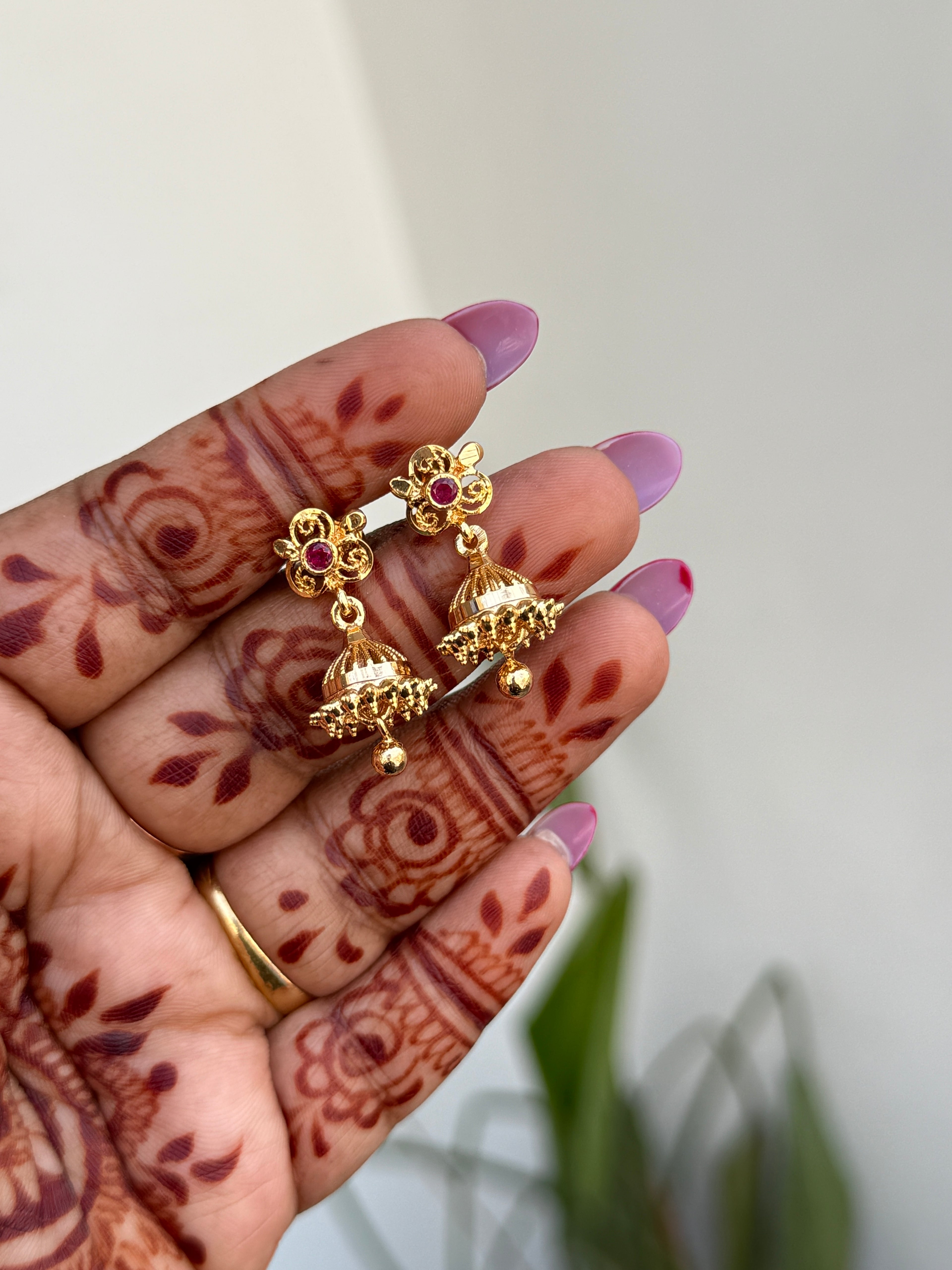 Ph347 panchaloham butta earrings suits for kids and adults