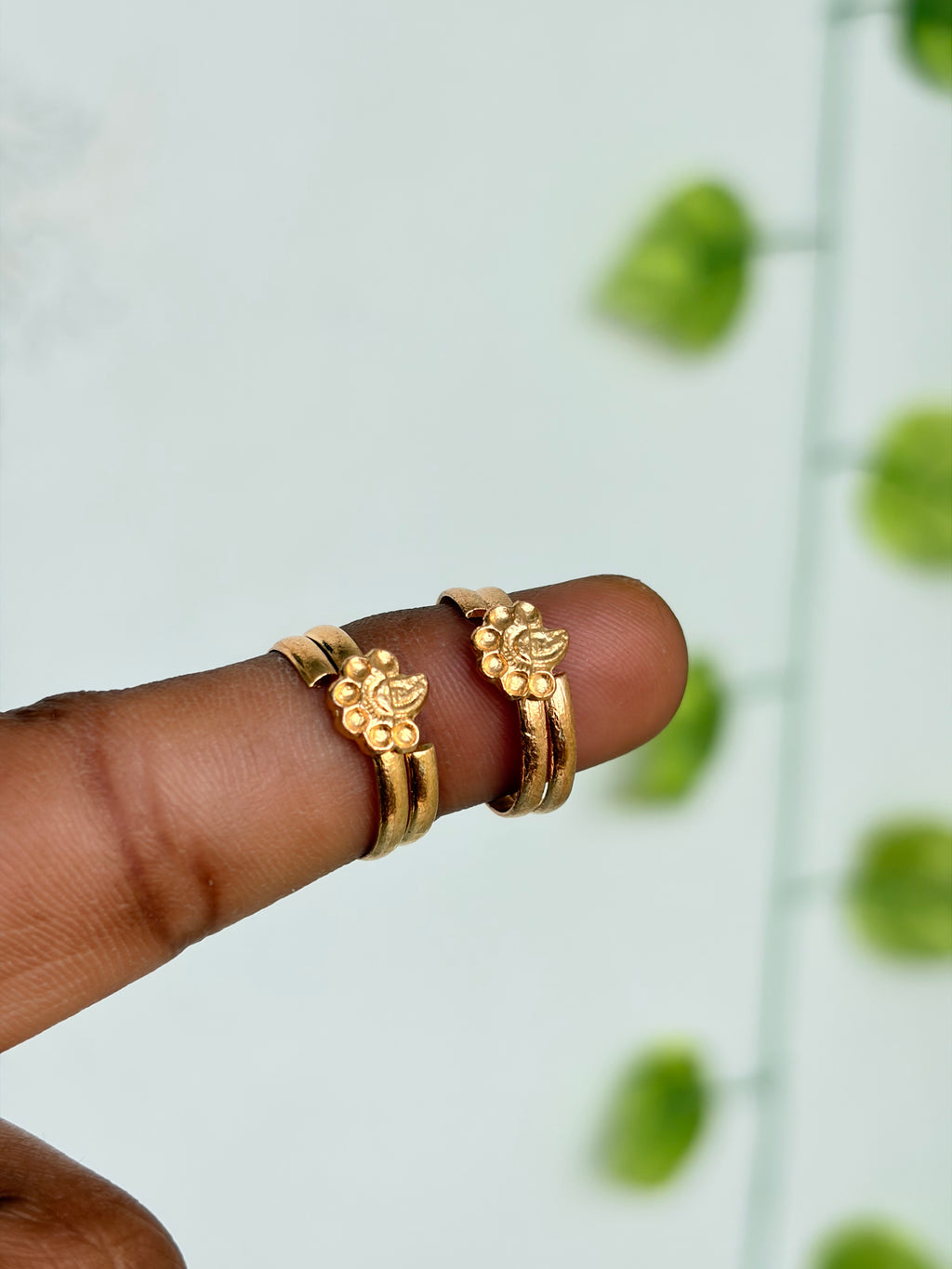 Panchaloham polished toe rings tr008