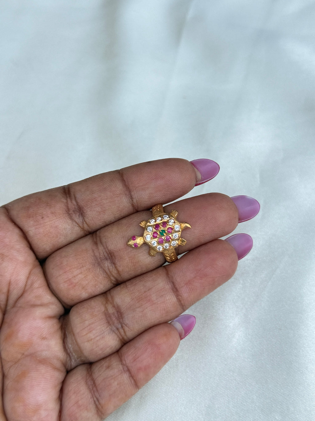 RG092 panchaloham tortoise multicolor finger ring