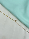 Ab627 anti single stone 8 inches 2.6 to 2.8 size adjustable chain bracelet