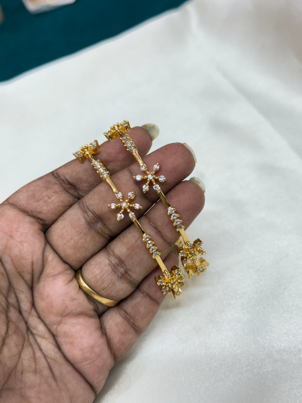 Sb147 diamond replica bangles