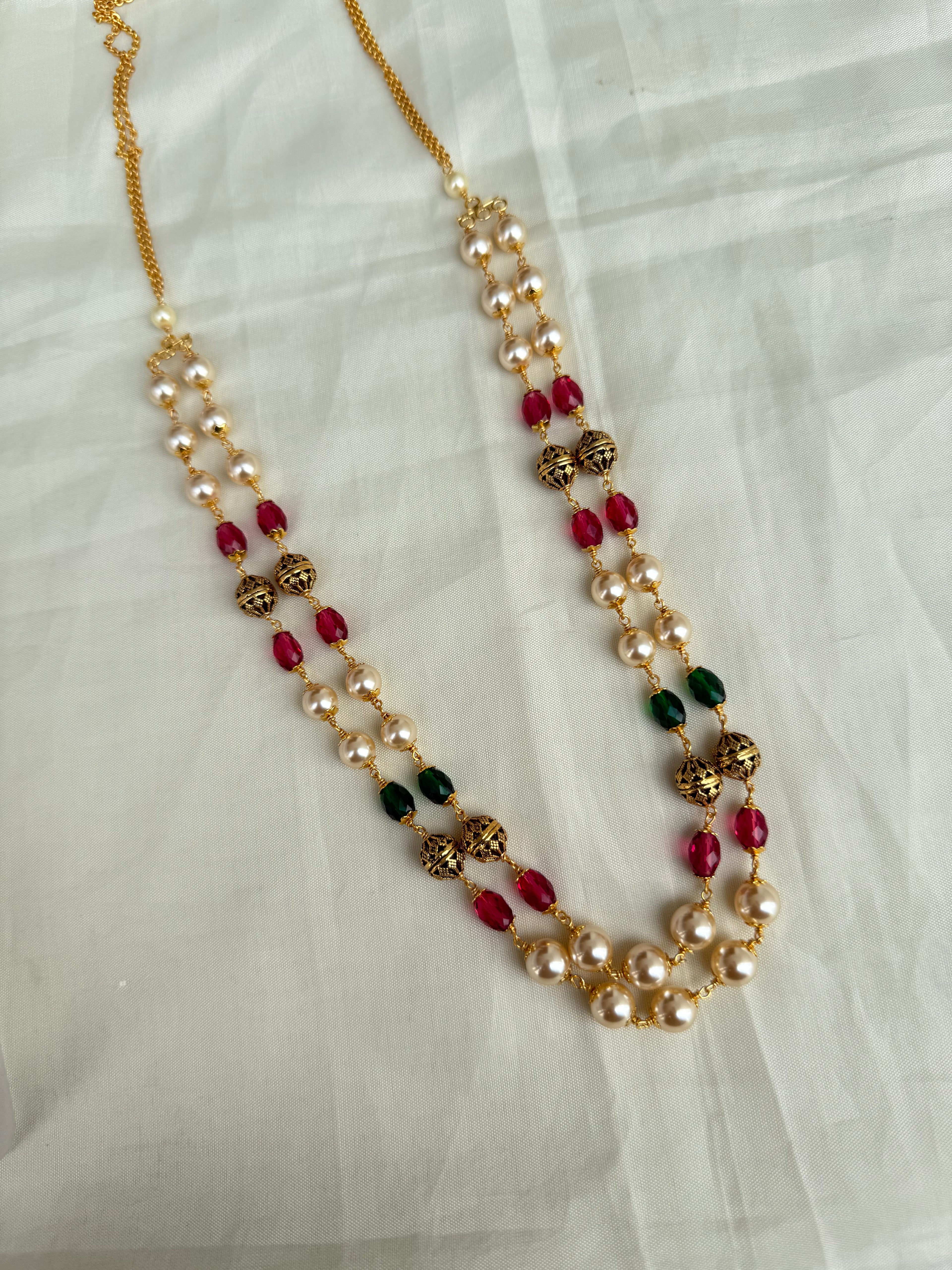 2 layers multi beads chain