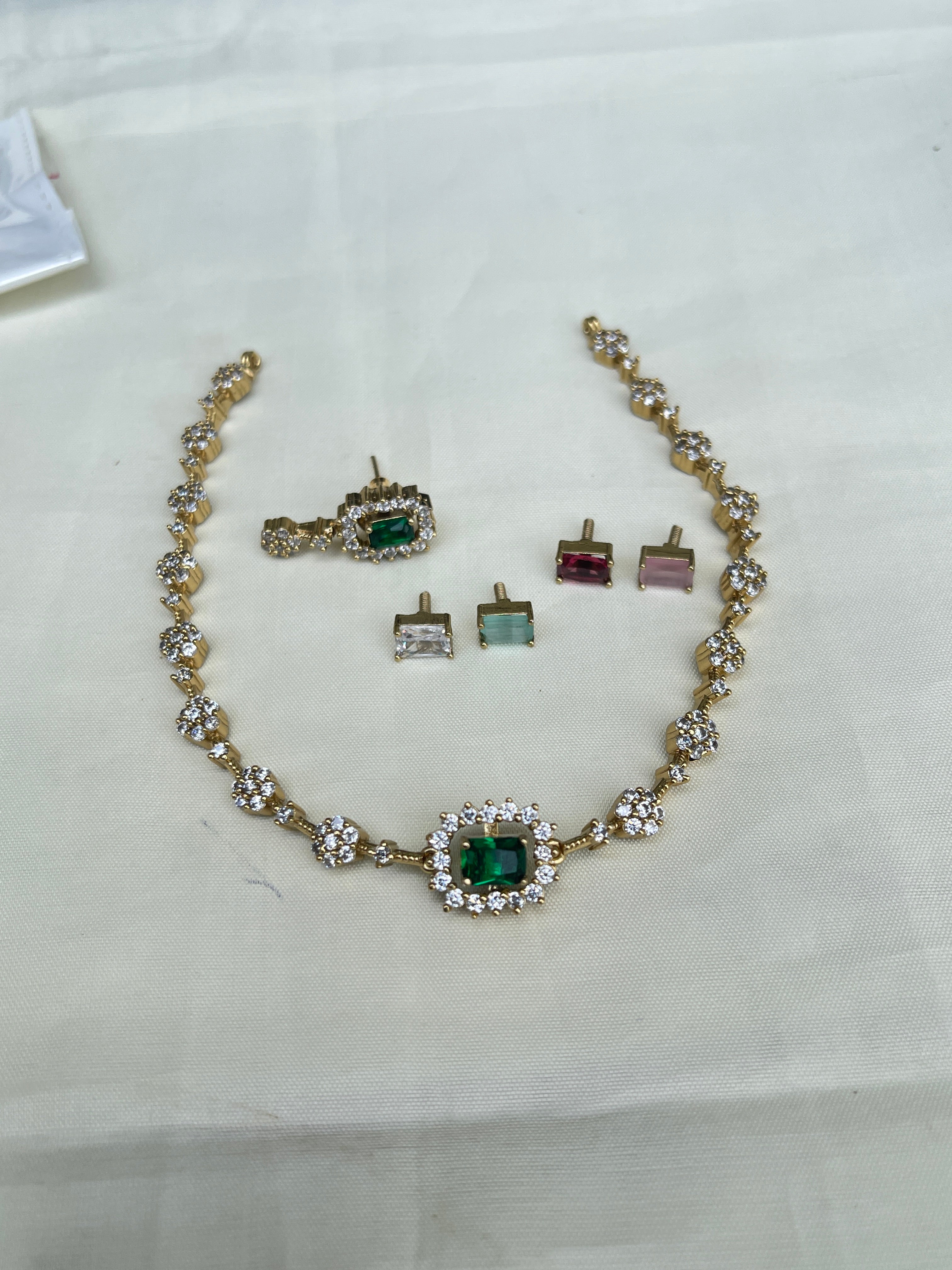 Cc001 Changeable neckset/ choker can use in 2 ways