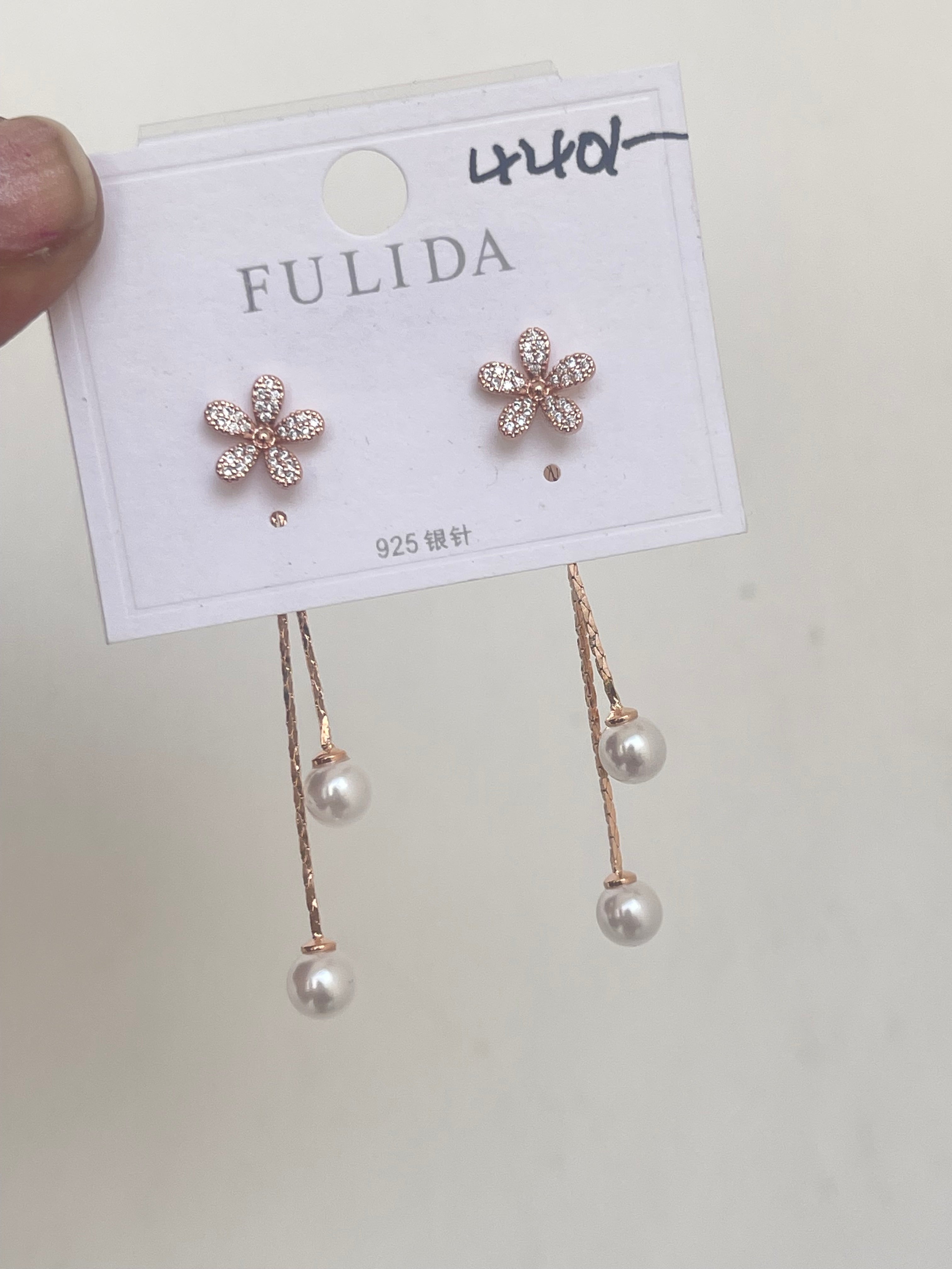 Flower tassels can be used in 2 ways 1 is studs and the other as tassels