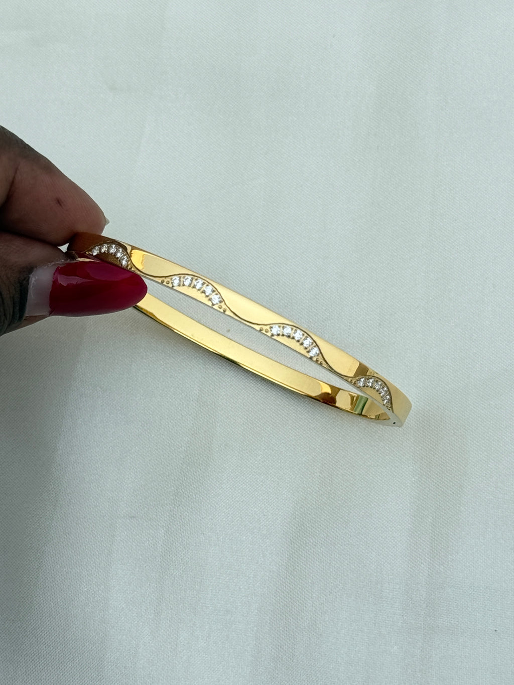 Ab559 anti tarnish openable kada bracelet