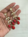 Er001 moissanite drop hanging western earrings