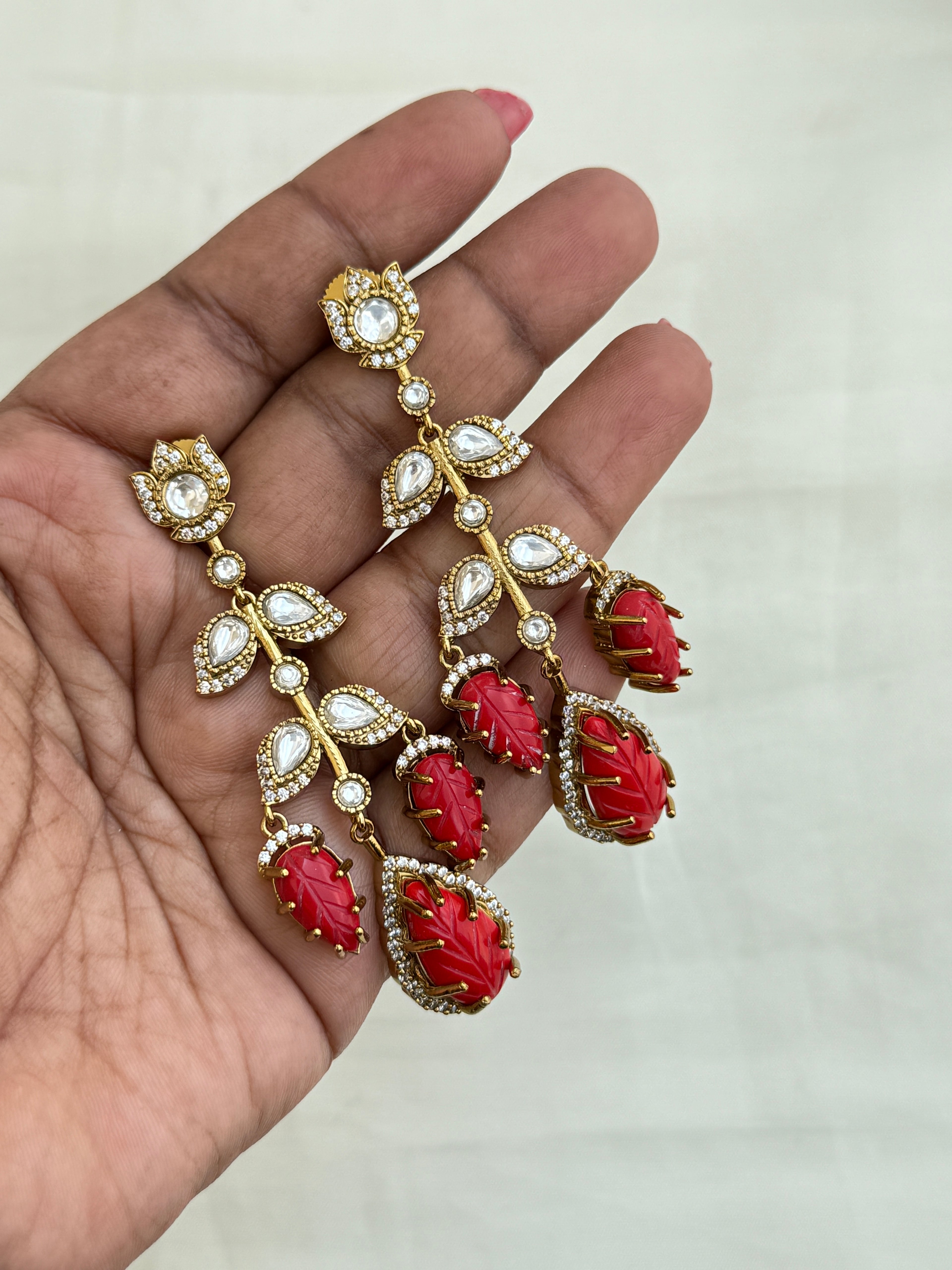 Er001 moissanite drop hanging western earrings