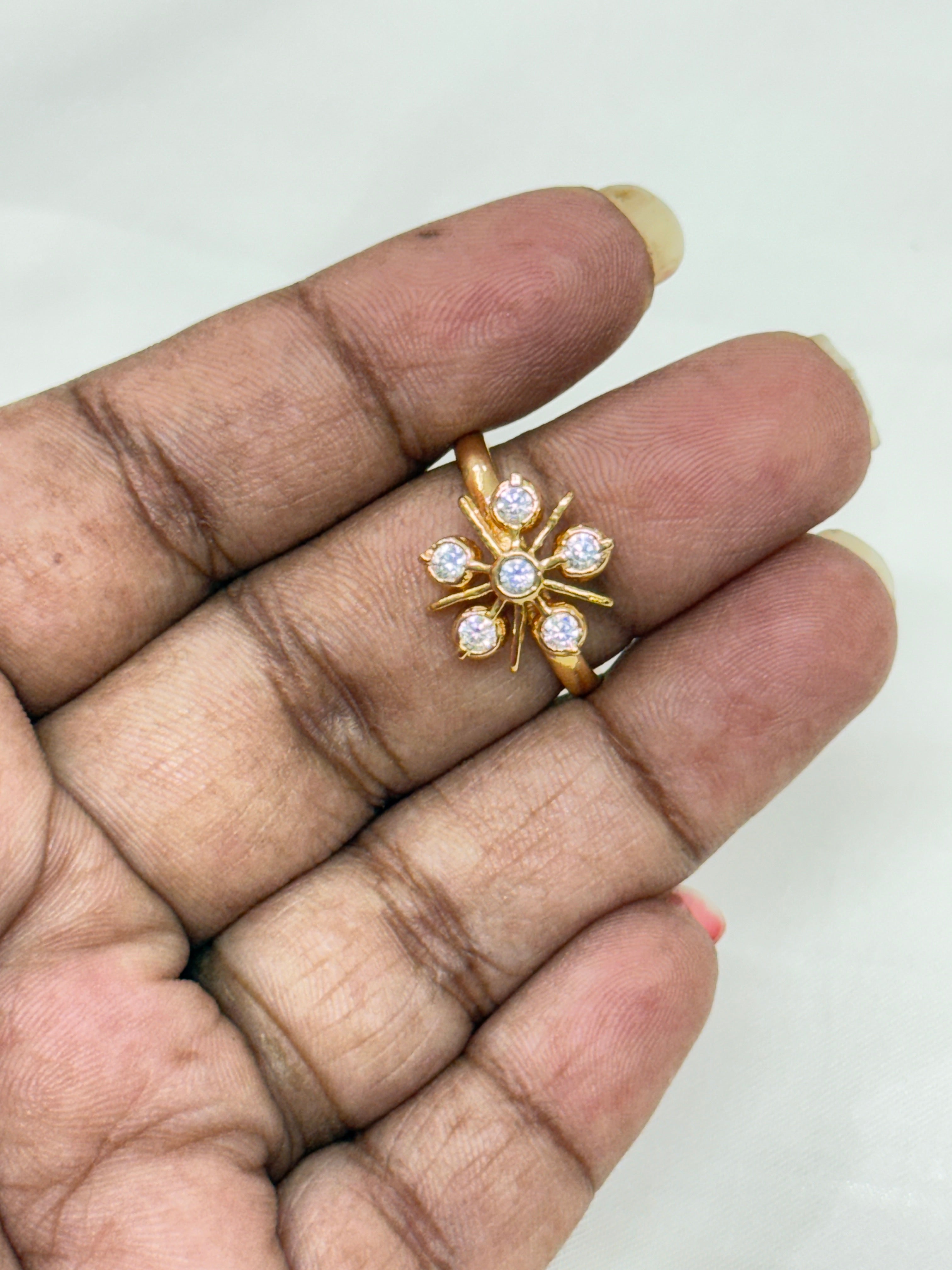 Rg016 panchaloham adjustable finger ring