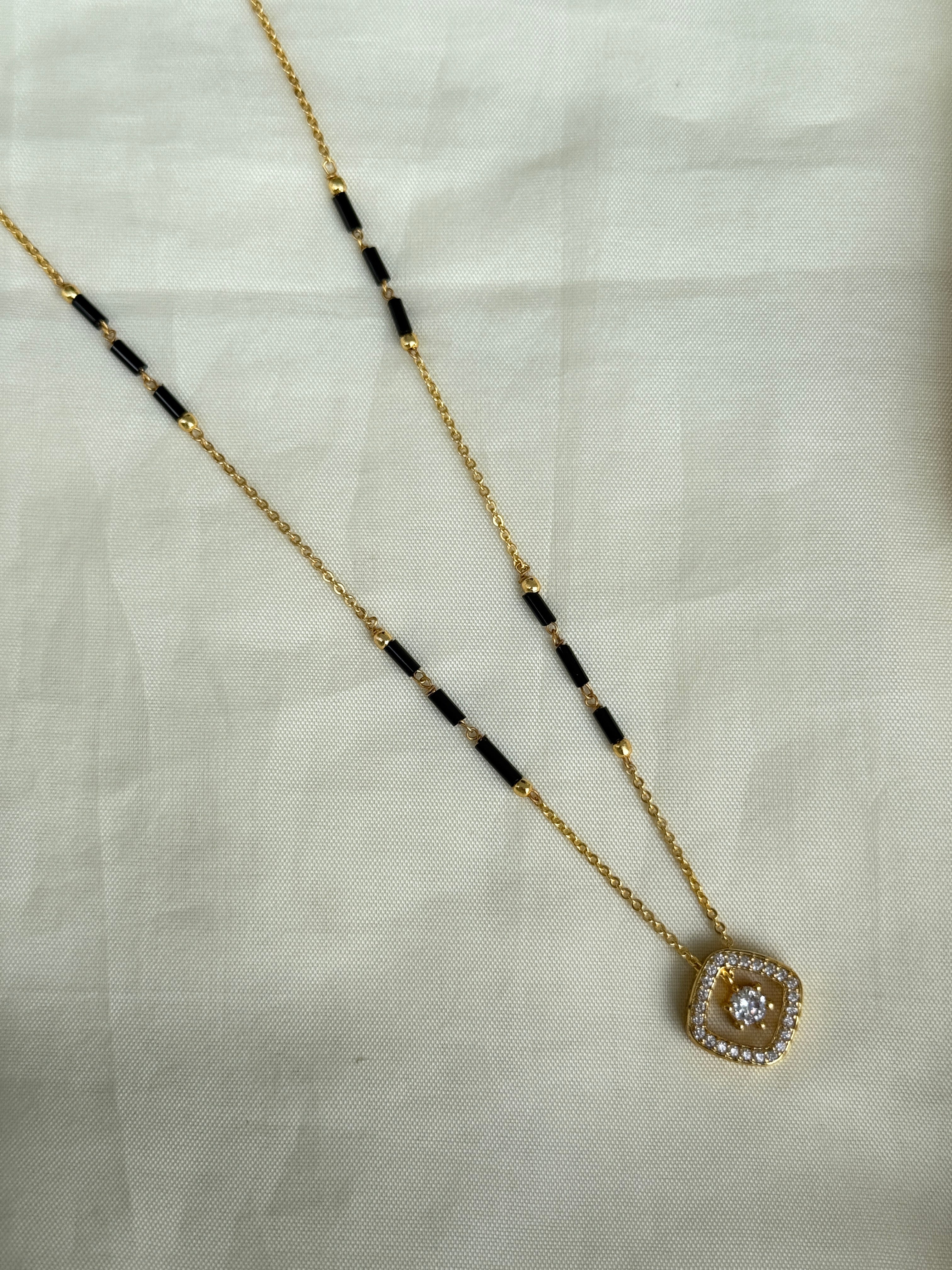 Bb016 square drop 16inches single line short blackbeads
