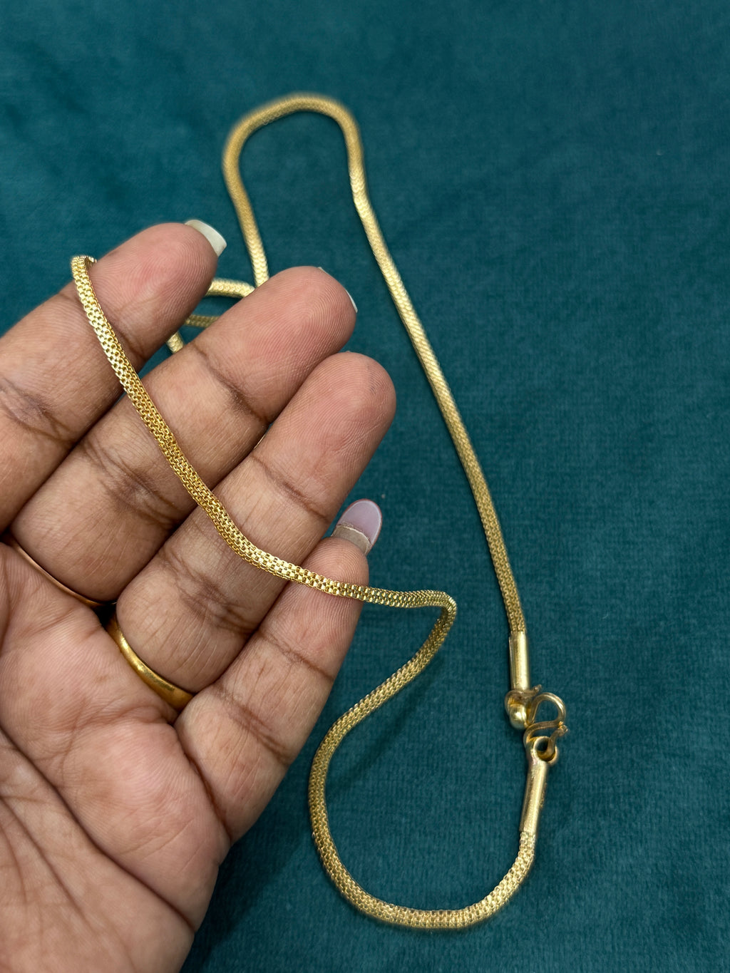Tc027 26 inches unpolished panchaloham mangalsutra chain thali