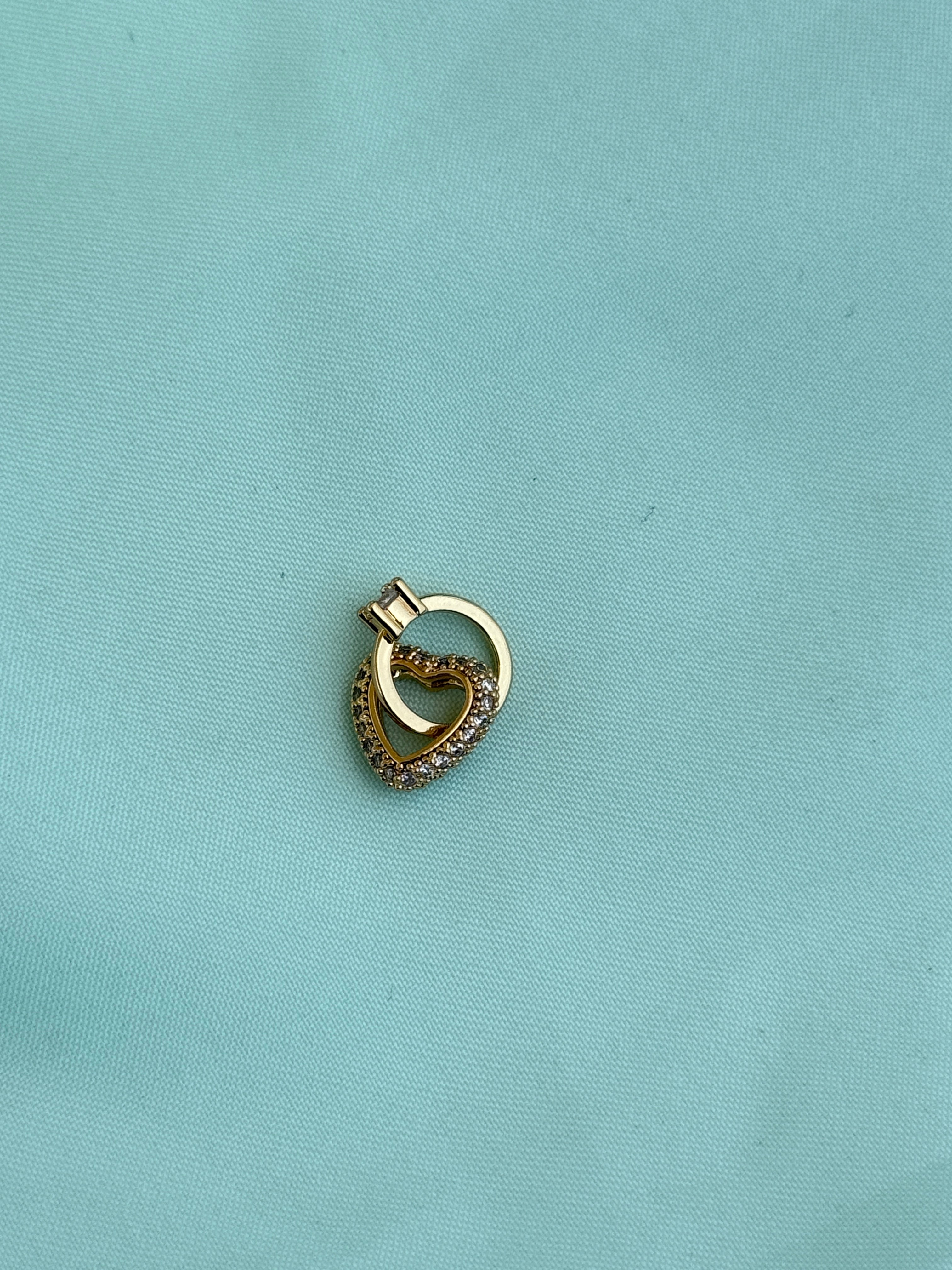 Al021  anti tarnish heart charm (pendent)