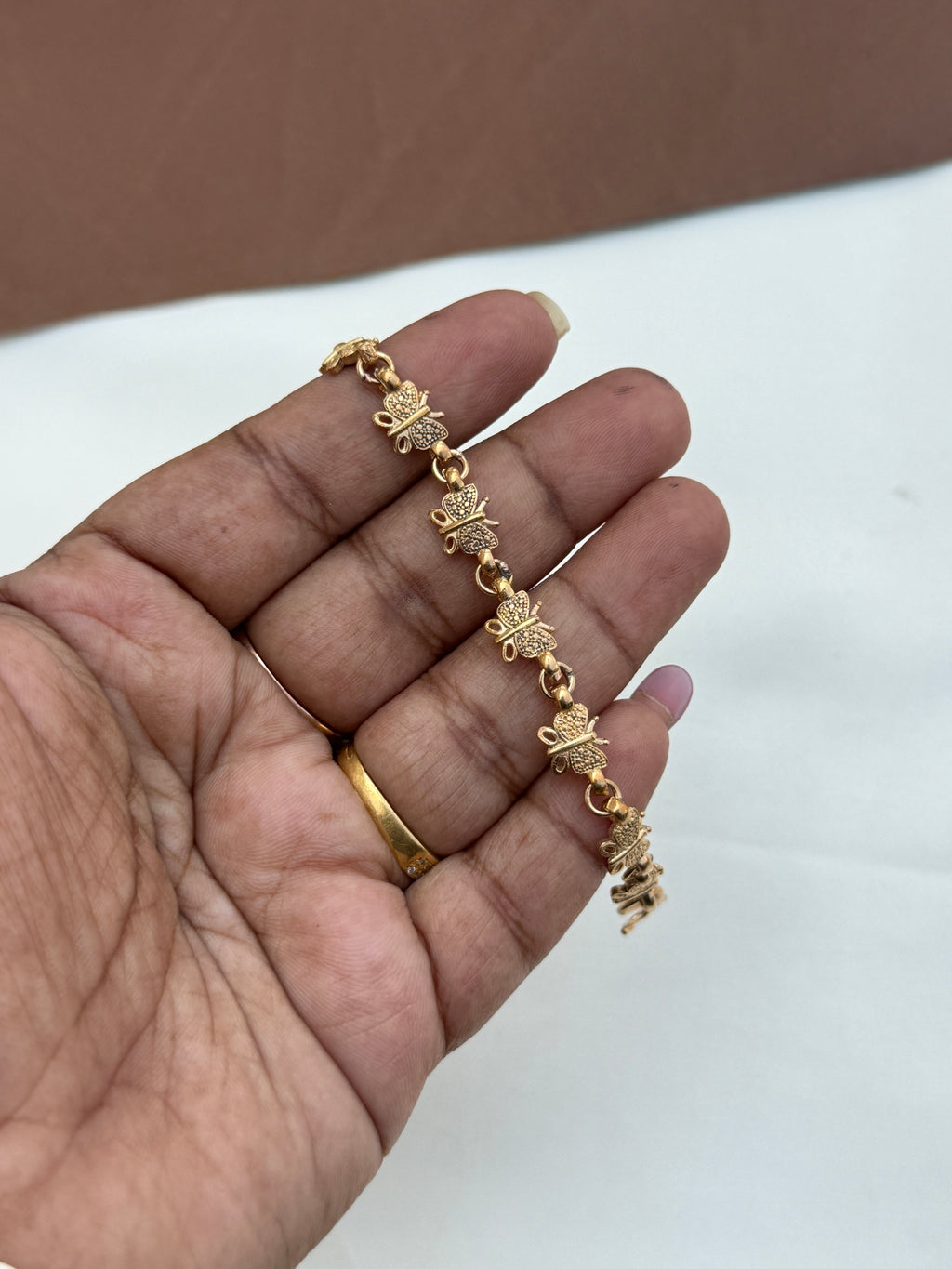 Ph293 panchaloha butterfly unpolished bracelet