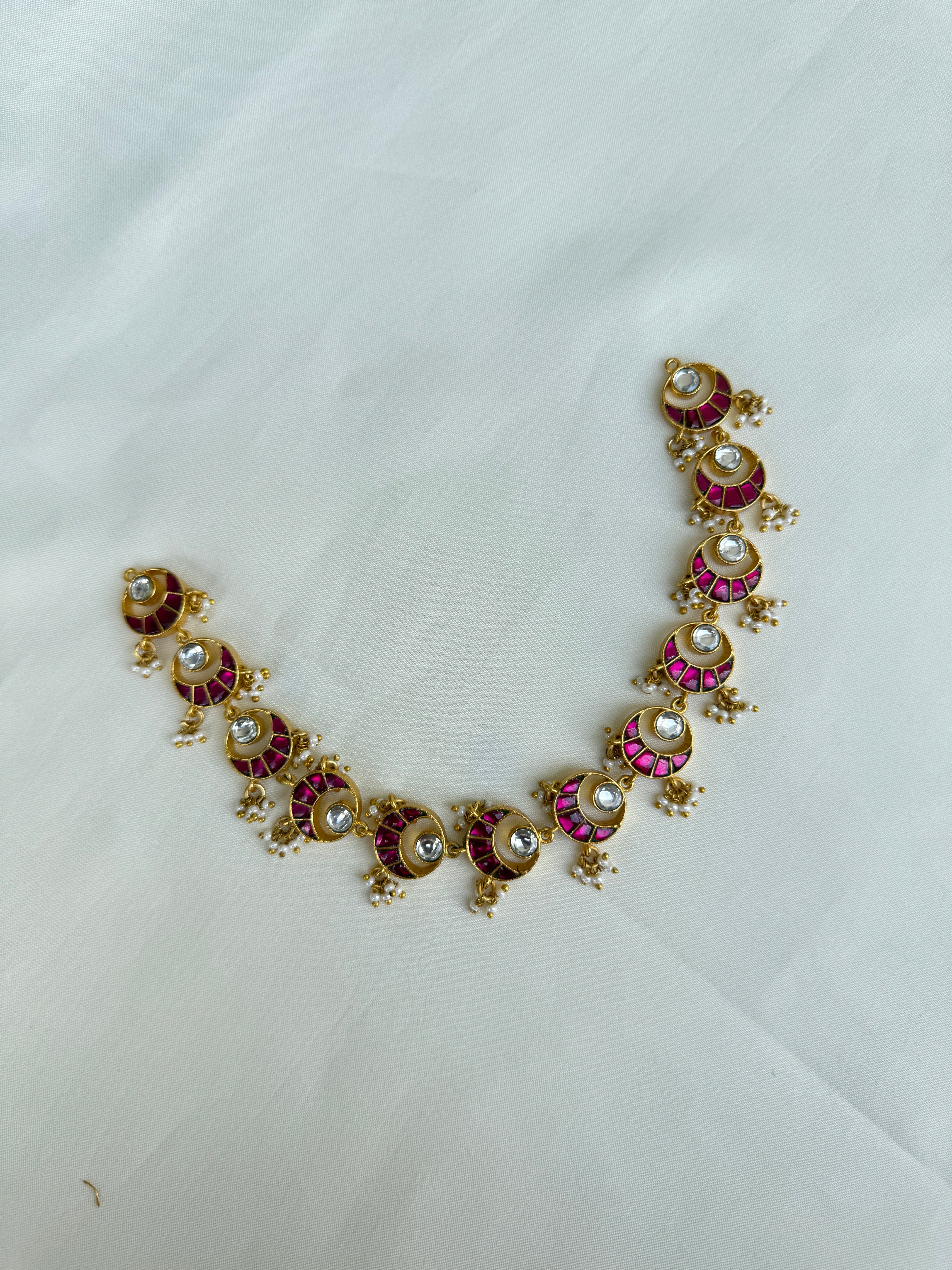 Ns414 jadau Kundan neckset