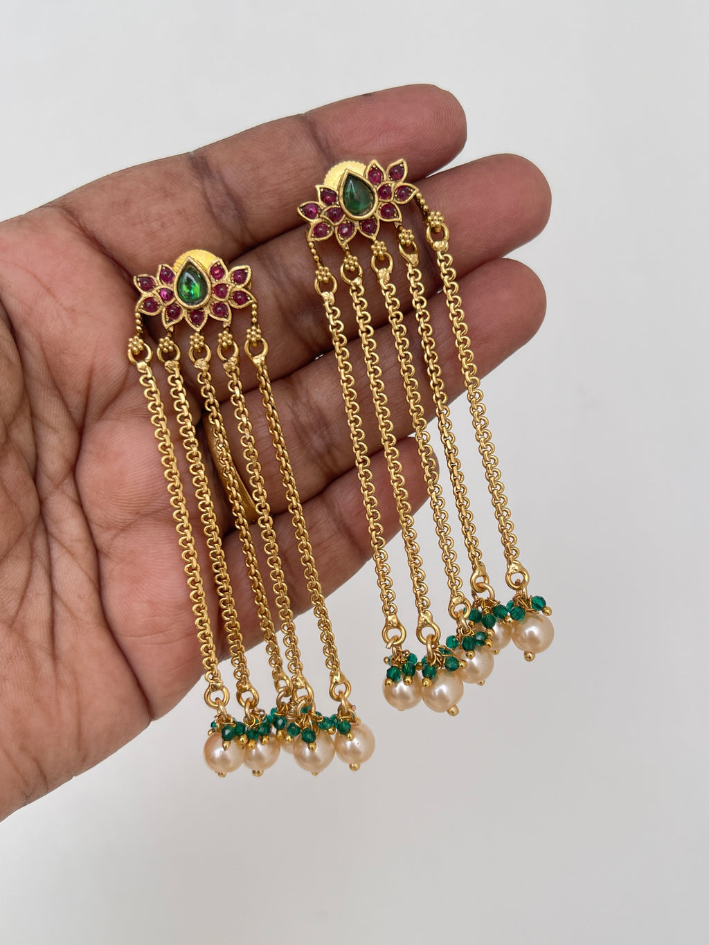 Multi gold tassels