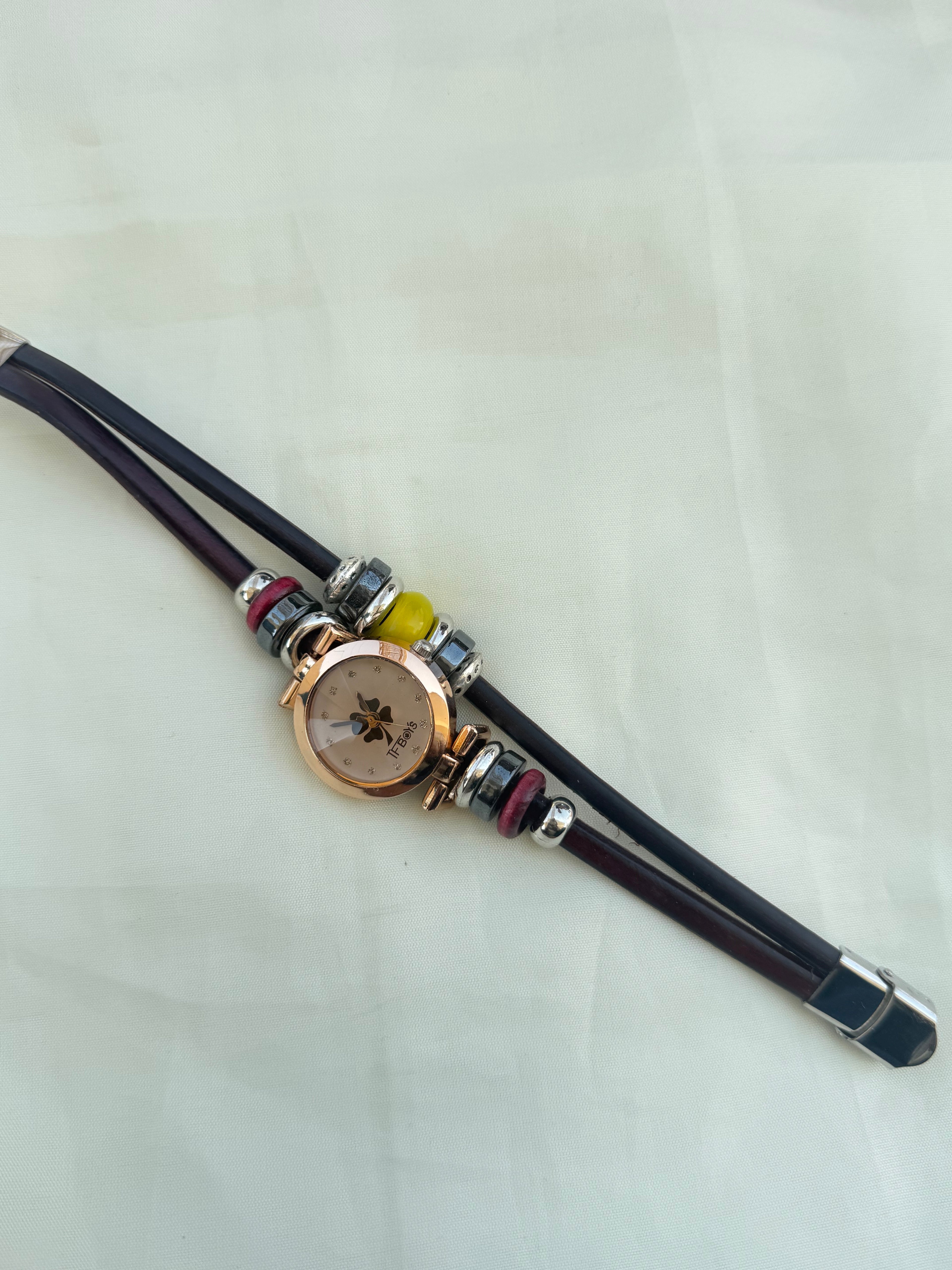 Flower analogue bracelet watches wt002