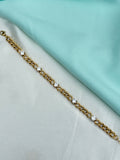 Ab621 anti tarnish 7.5 inches 2.4 to 2.6 adjustable chain bracelet