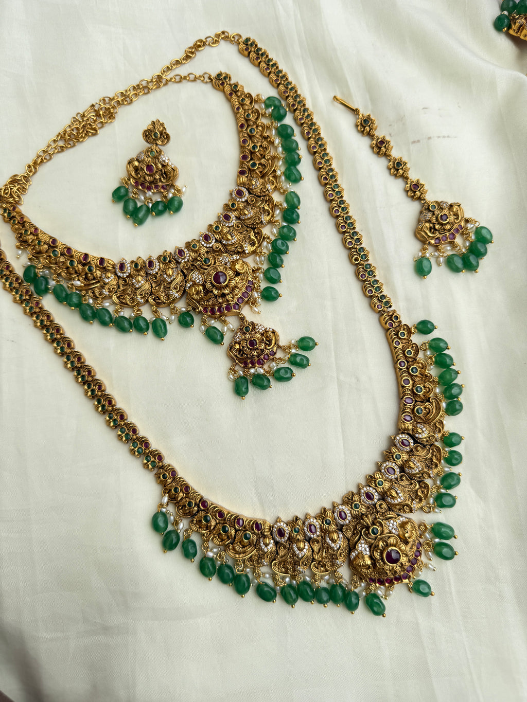 Lh2023 nakshi Bridal set neckset and haram,tikka