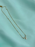 DC076 anti tarnish pearl stone 18 inches adjustable Daily Wear chains