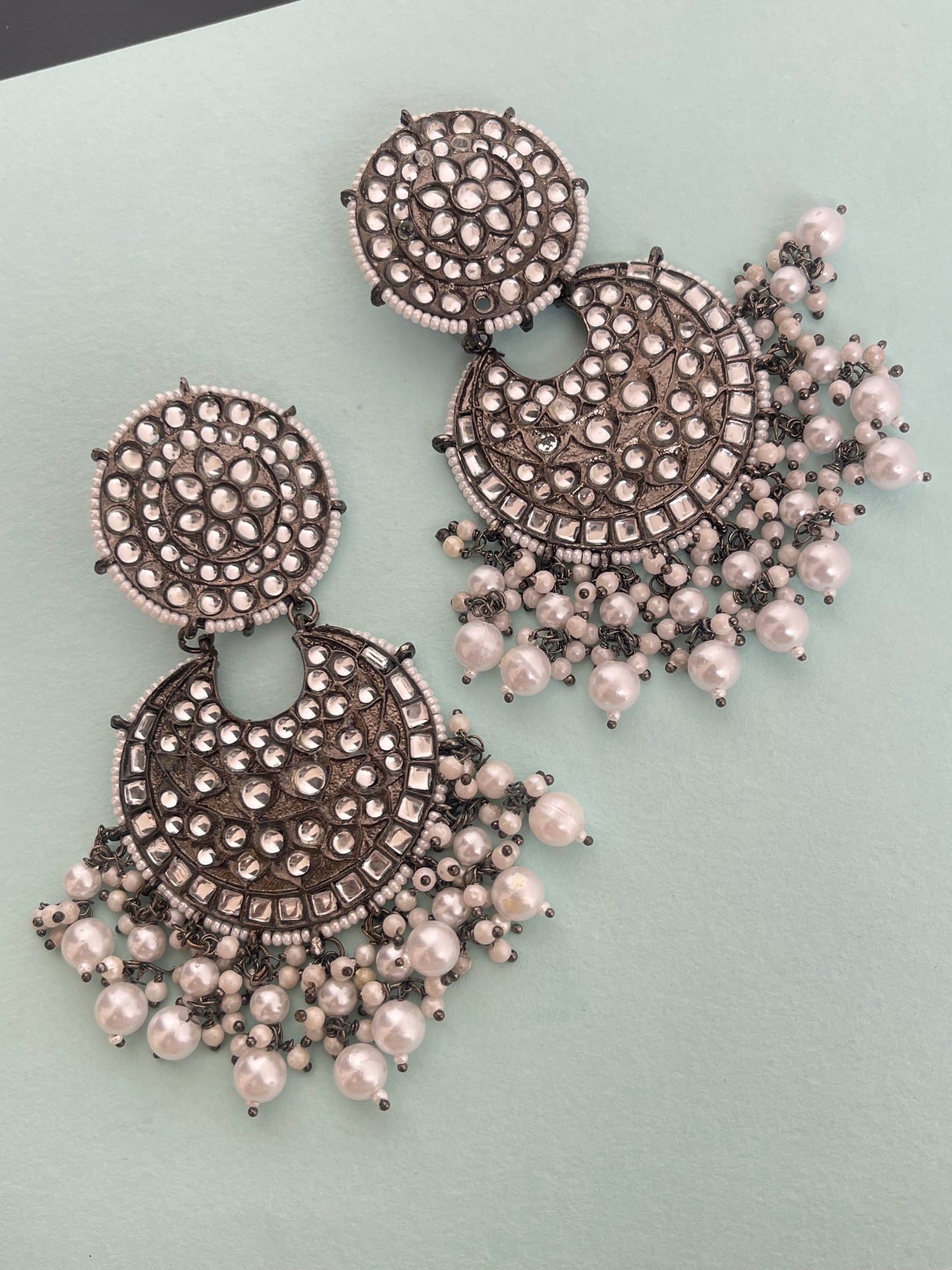 Big size chandbali earrings