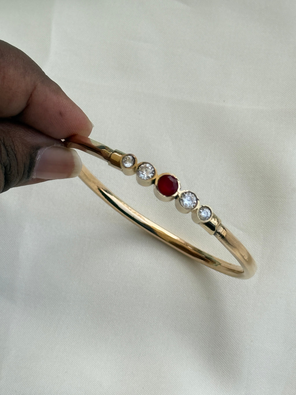 Br554 Panchaloham polished kada 2.6 size
