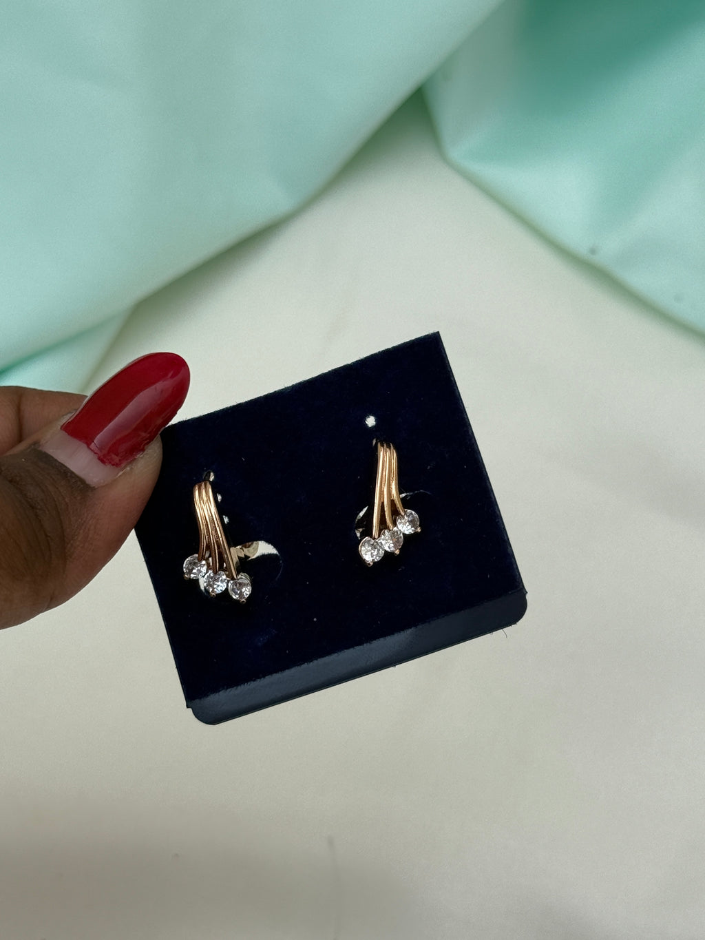 St088 anti tarnish hoops earrings