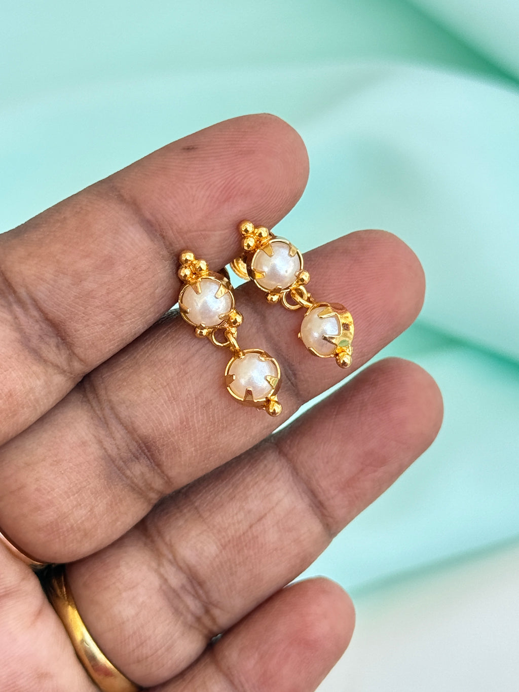 Ph516 Panchaloham hanging back screw earrings