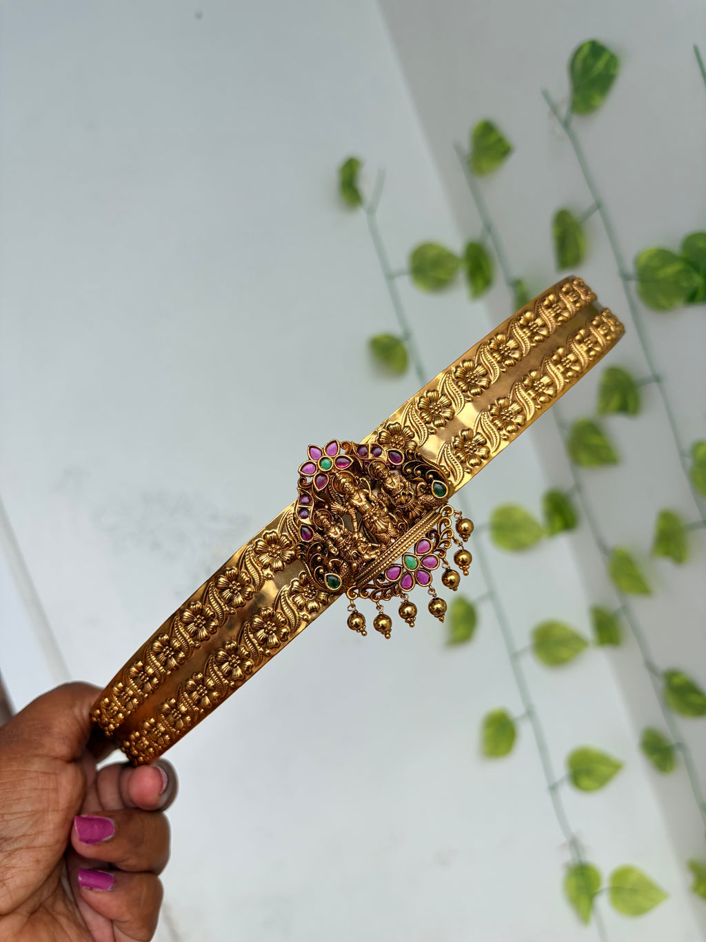 Kemp stone’s peacock flower design gold balls adults hipbelt hb820
