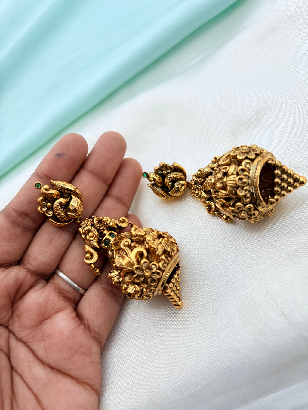 Matt finish  Lakshmidevi butta earrings Er951