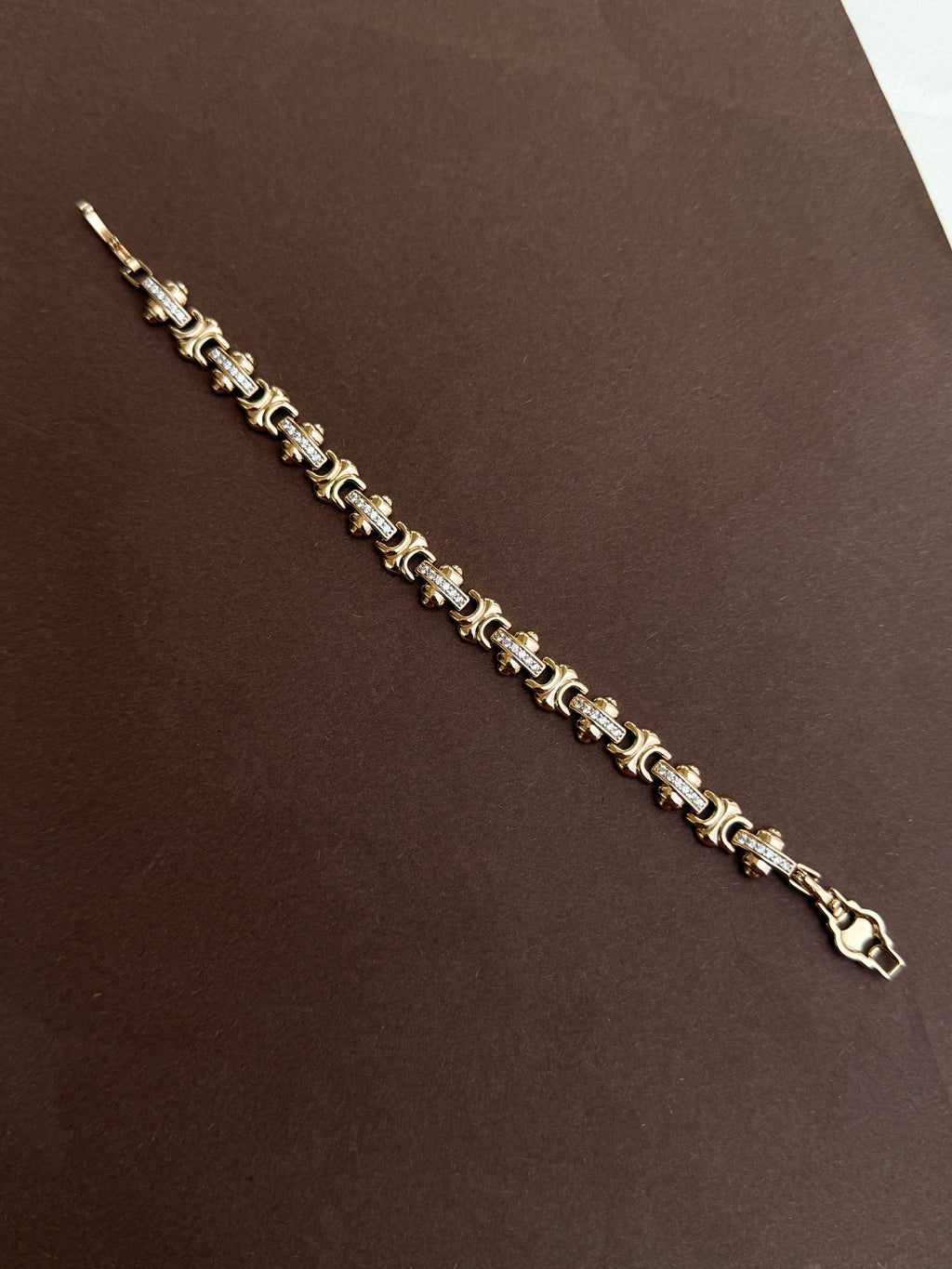 Mn009 anti tarnish men’s chain bracelet rose gold