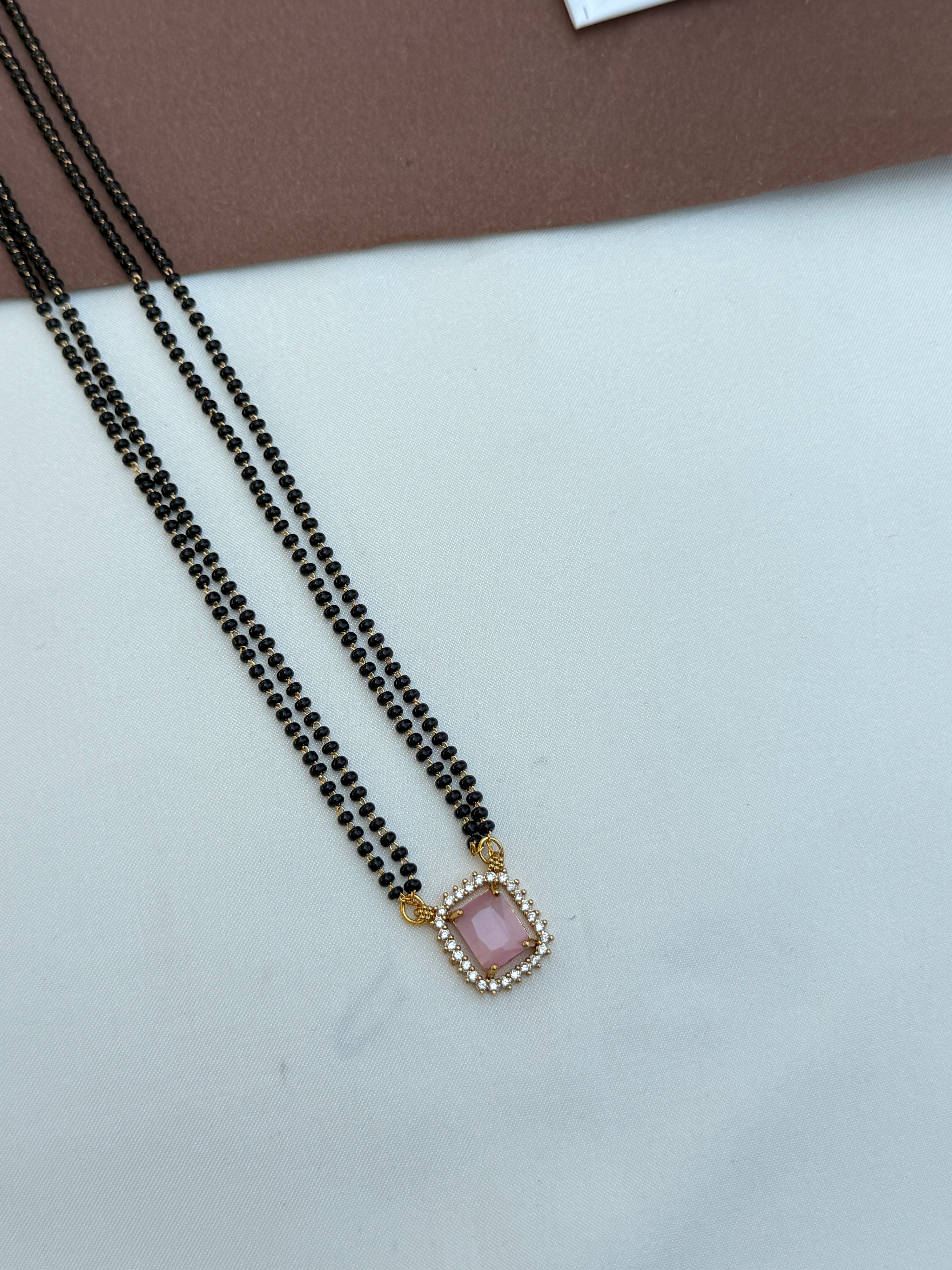 Bb112 18 inches 2 lines square blackbeads