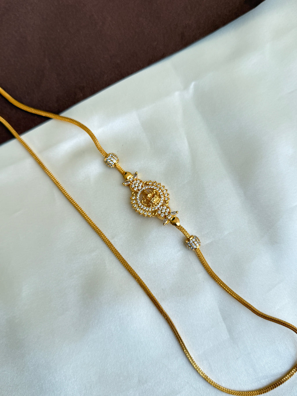 Tc013 thalichain with laxmidevi pendent