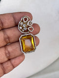 Western Diamond Finish Small Earrings D001